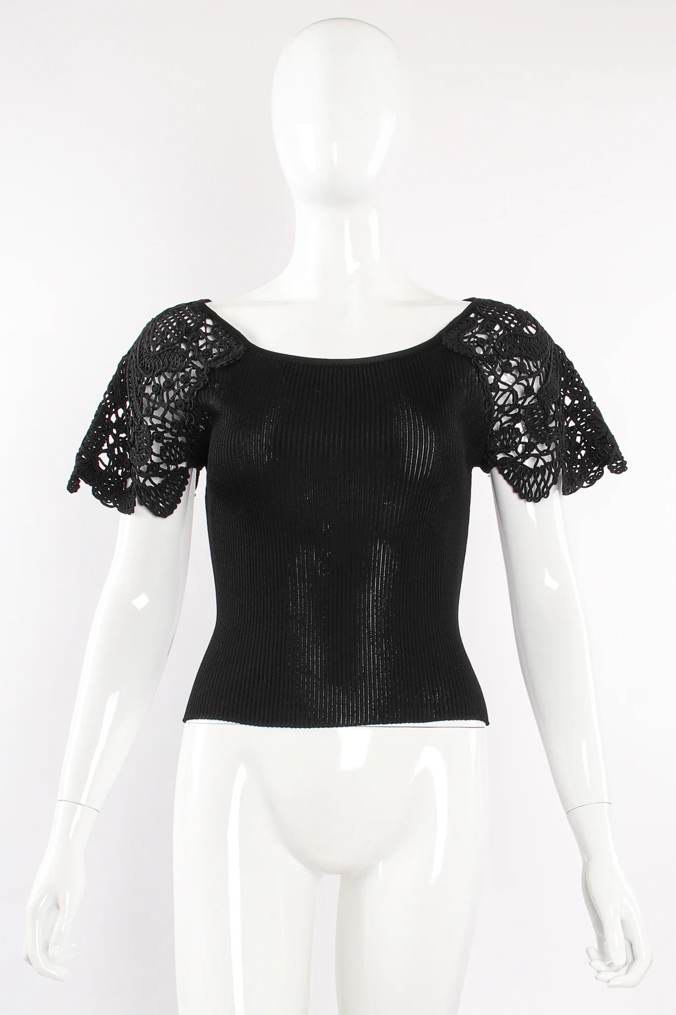 Corded Lace Sleeve Top - Image 3