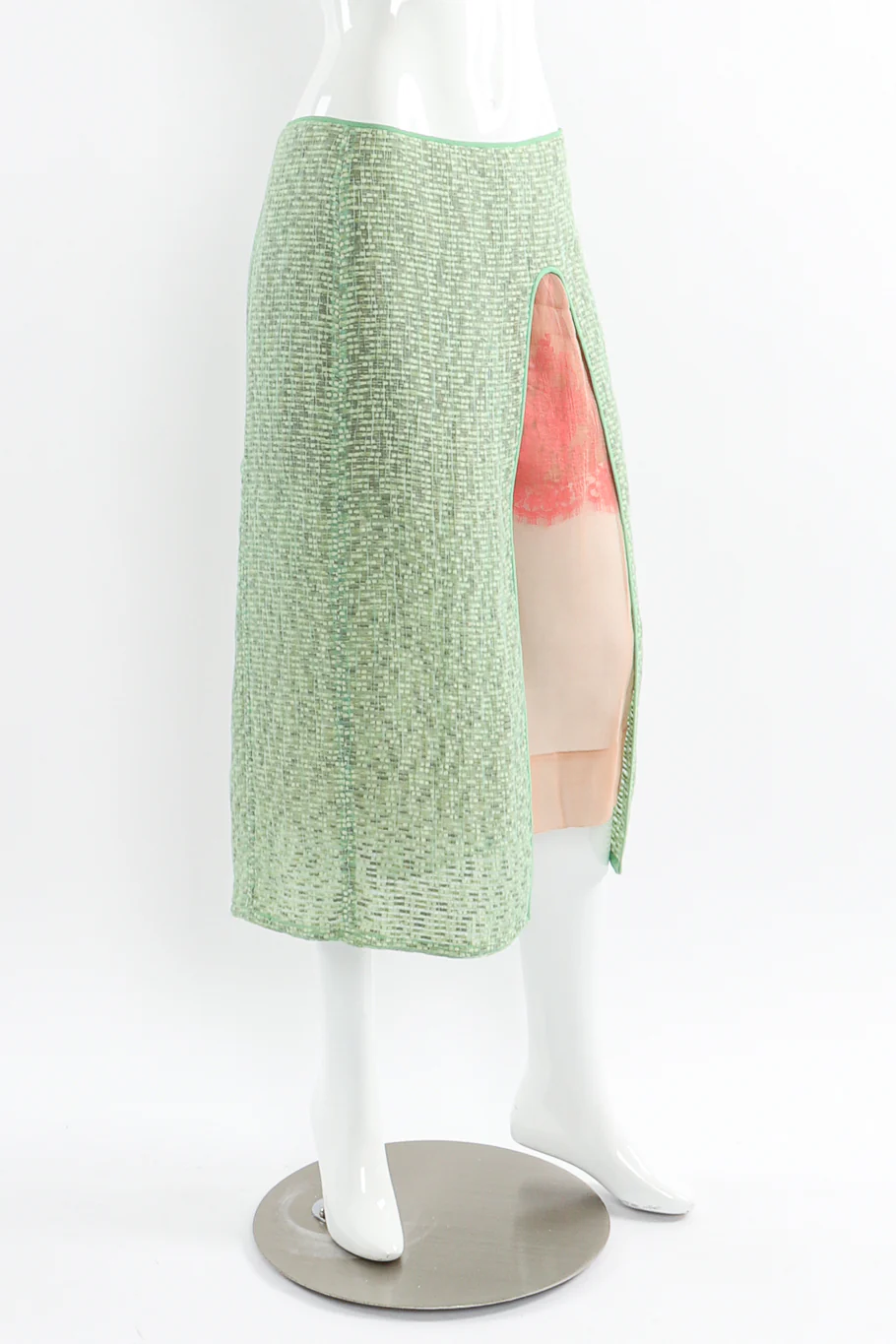 Corded Organza Jacket and Skirt Set - Image 4