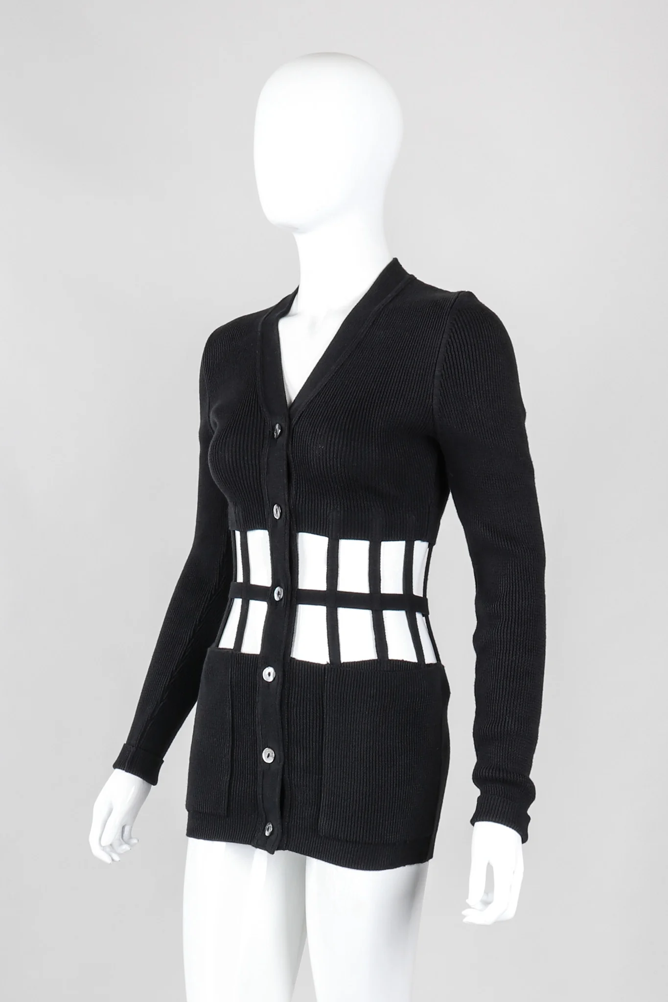 Corset Cage Cutout Cardigan - Image 3
