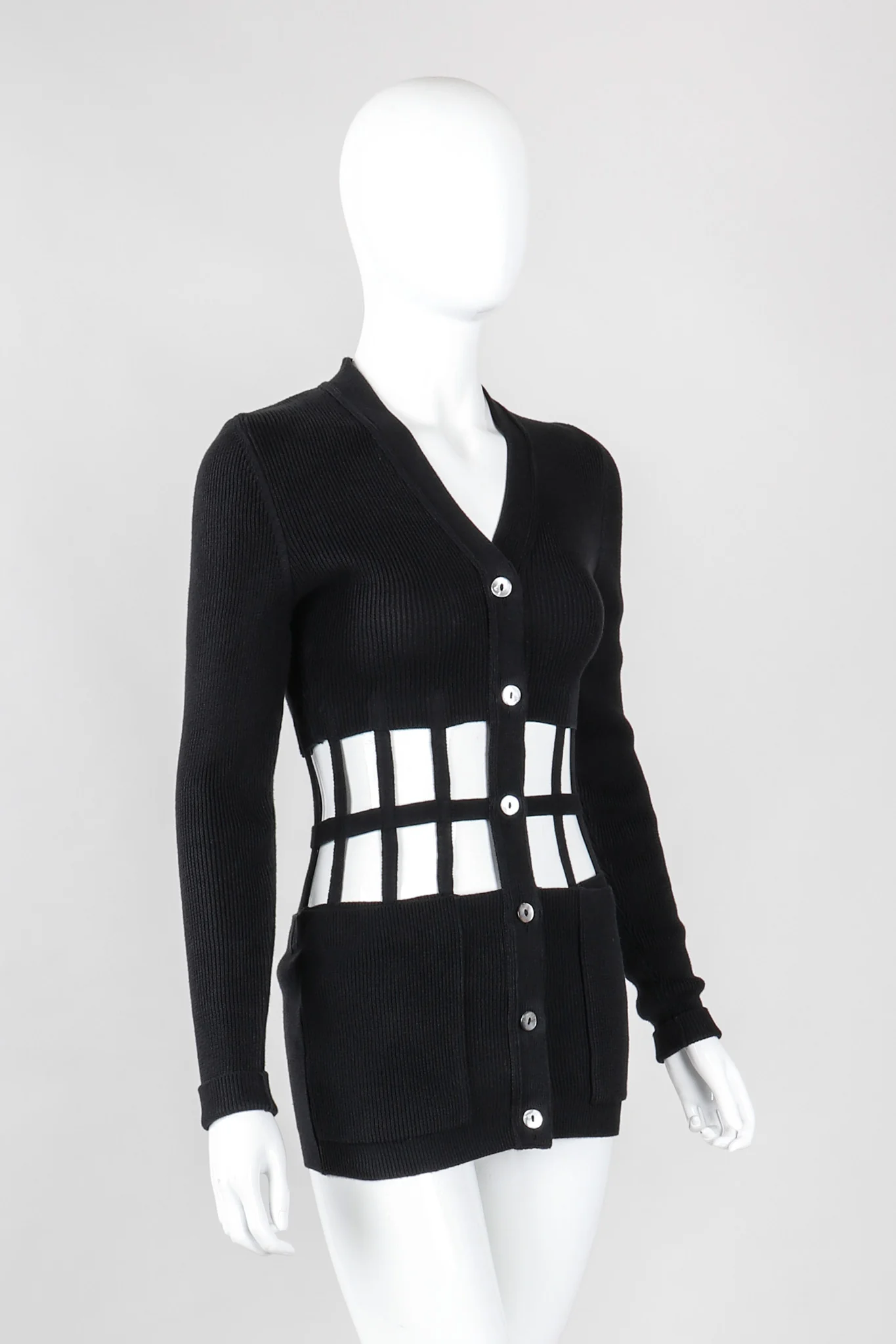 Corset Cage Cutout Cardigan - Image 7