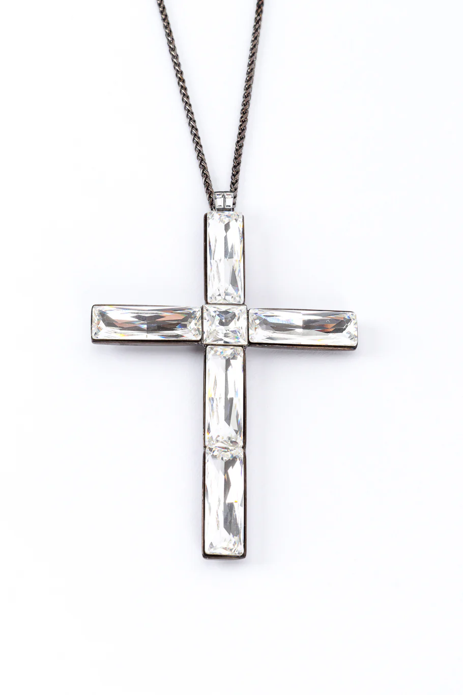 Cosmic Crystal Cross Necklace