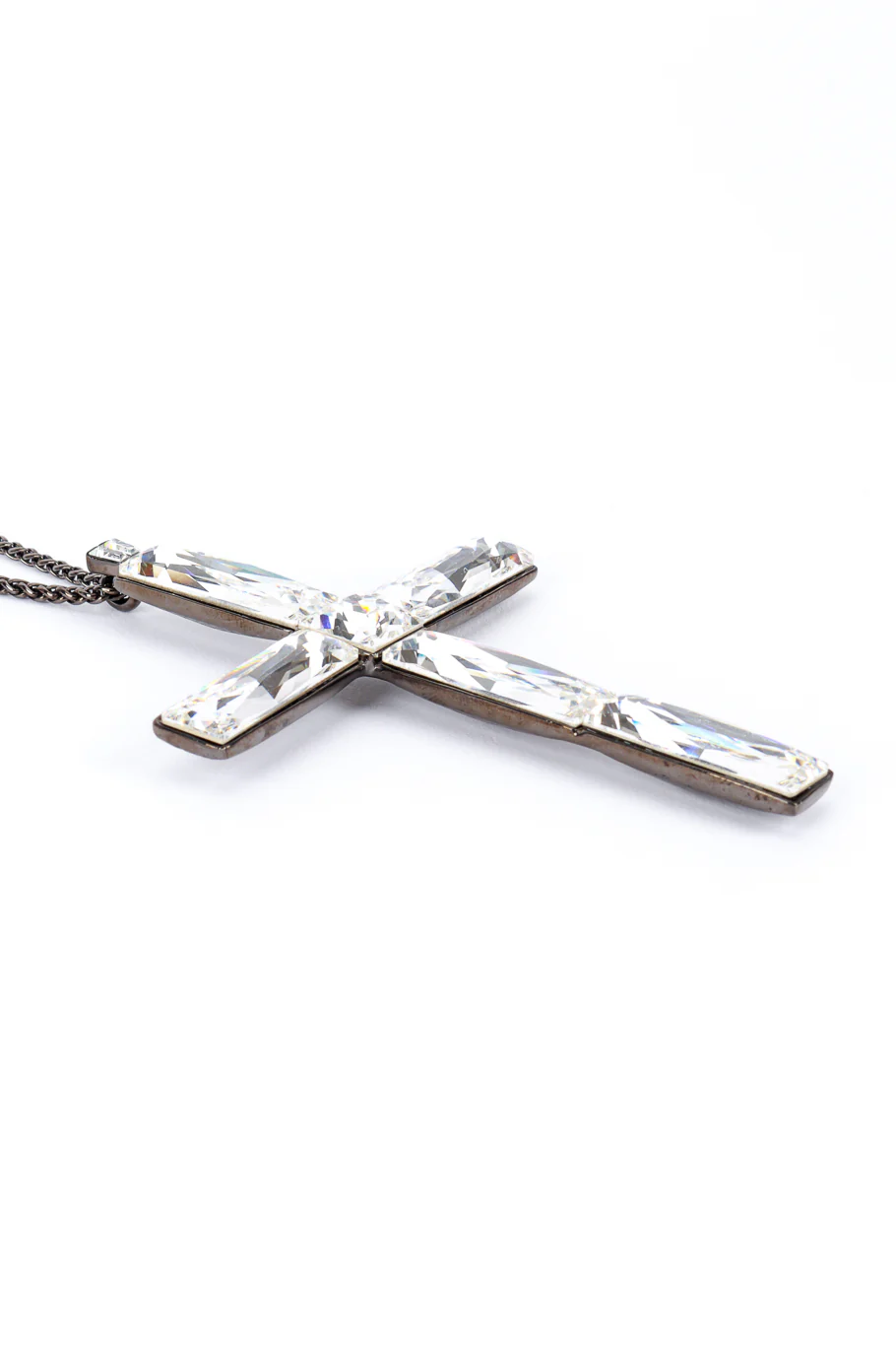 Cosmic Crystal Cross Necklace - Image 4