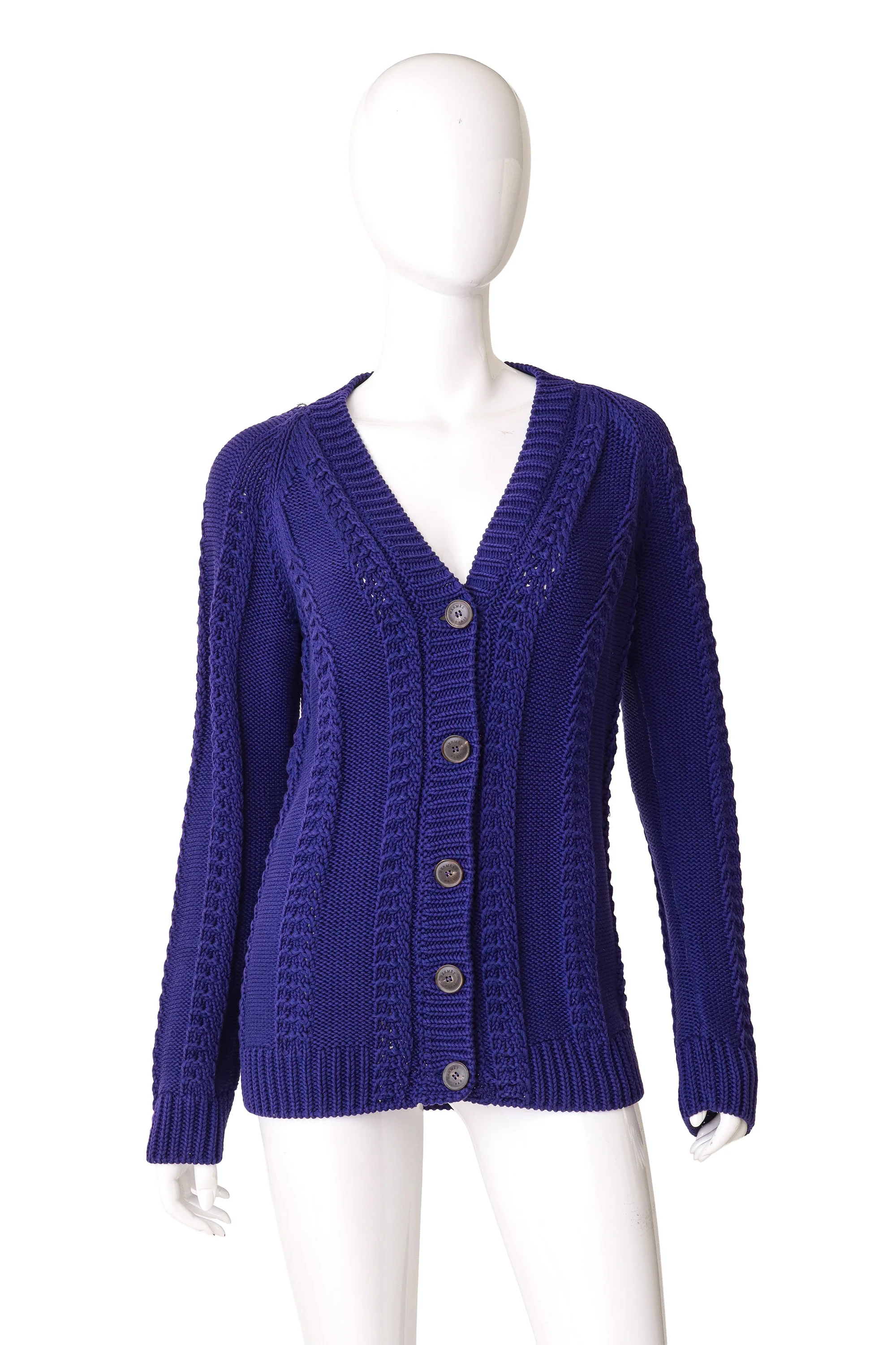 Cotton Cable Knit Cardigan
