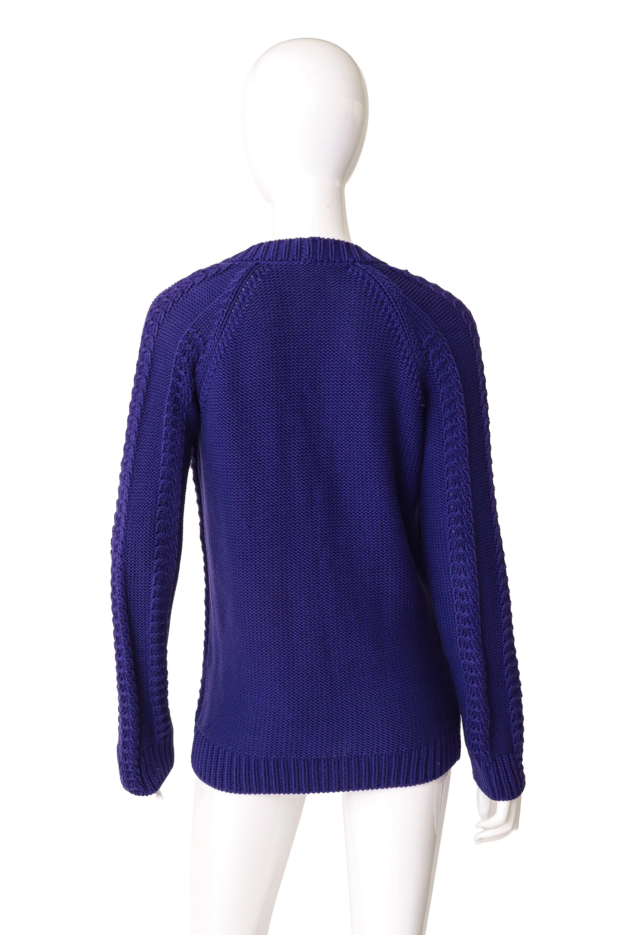 Cotton Cable Knit Cardigan - Image 5