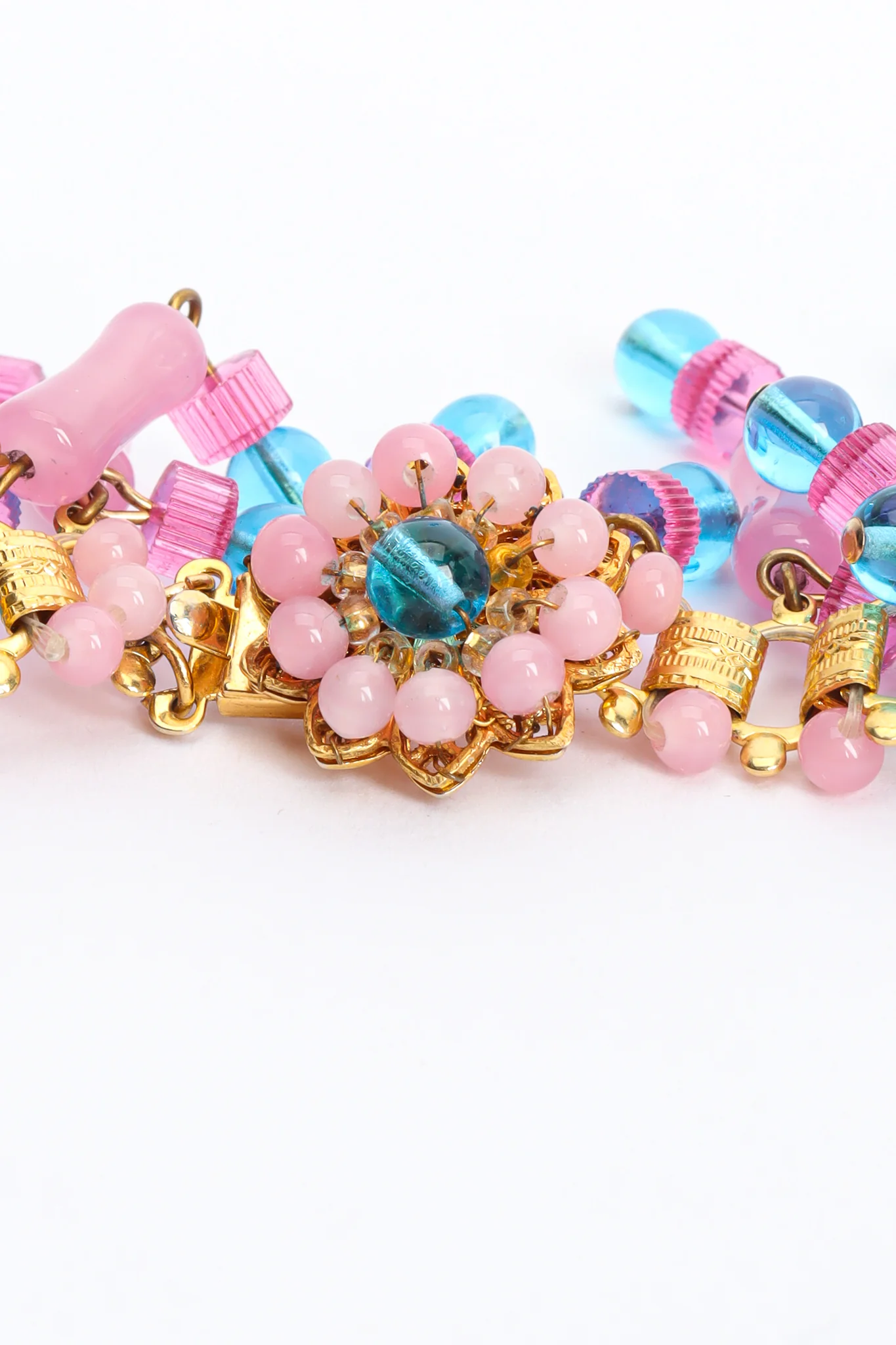Cotton Candy Bead Bib Necklace - Image 5