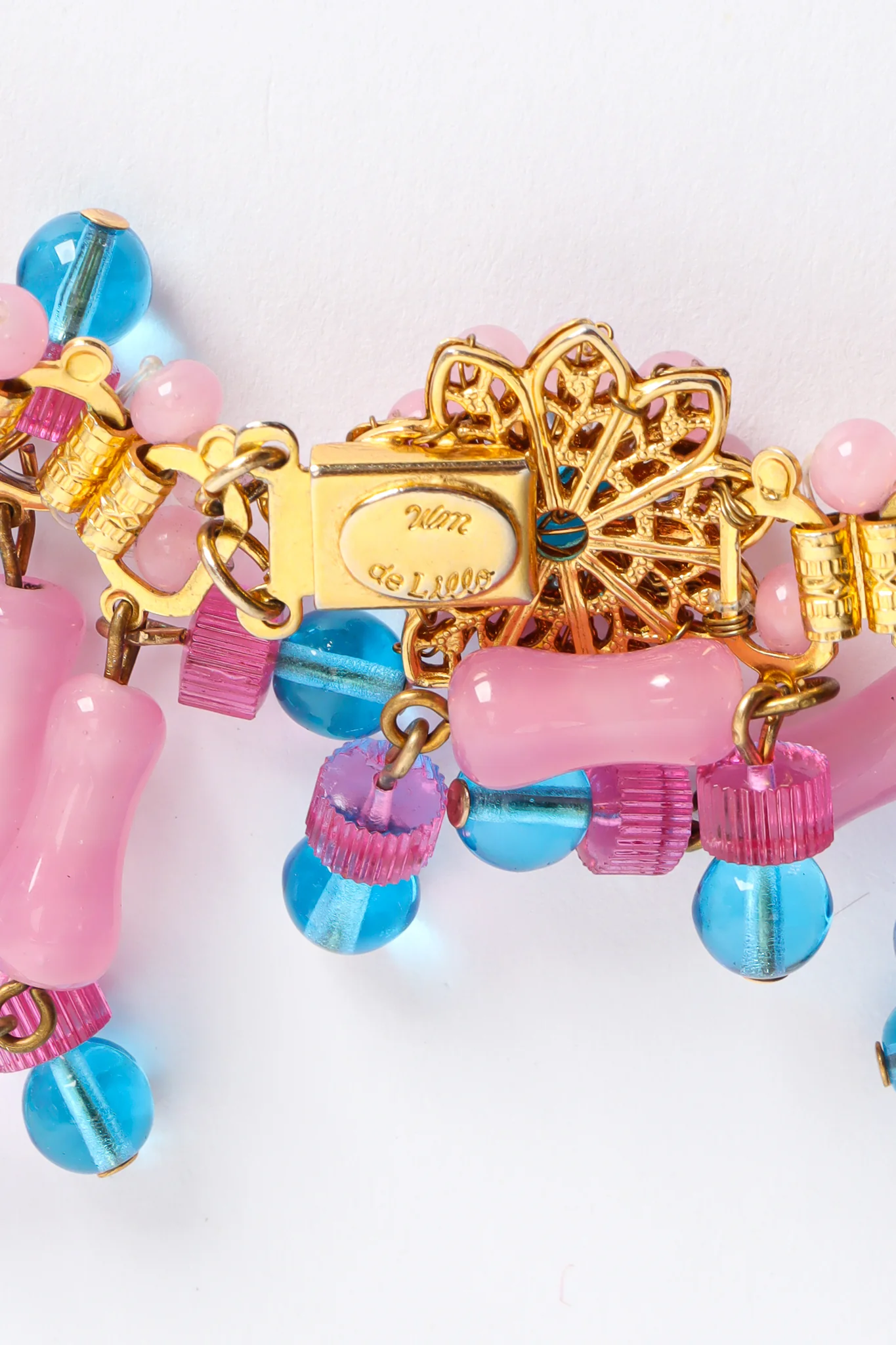 Cotton Candy Bead Bib Necklace - Image 6