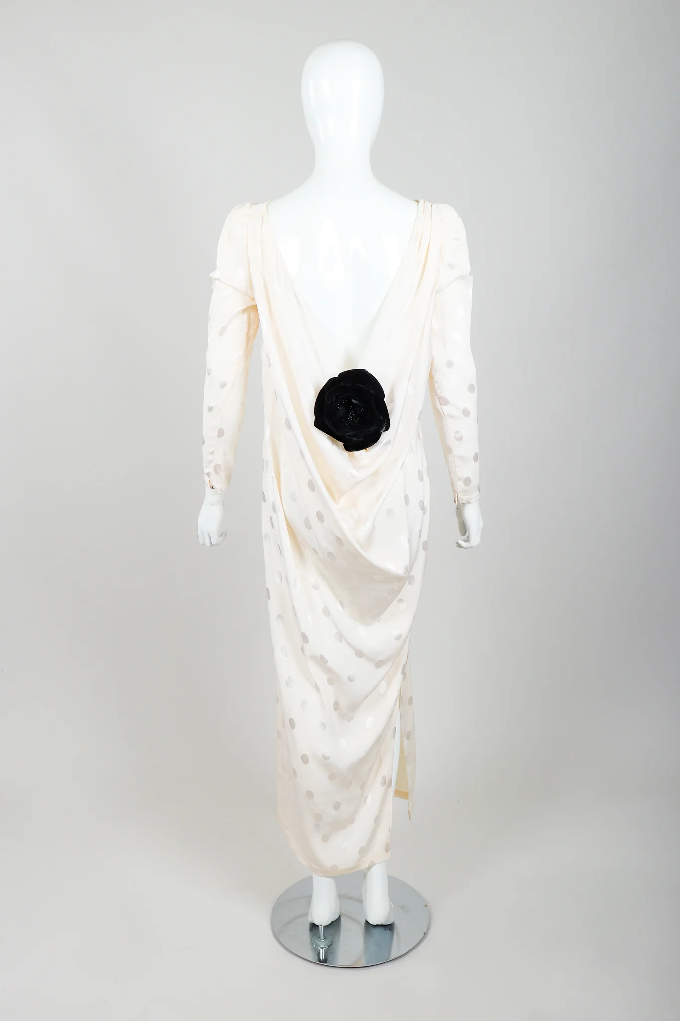 Cowl Back Rosette Dress - Image 6