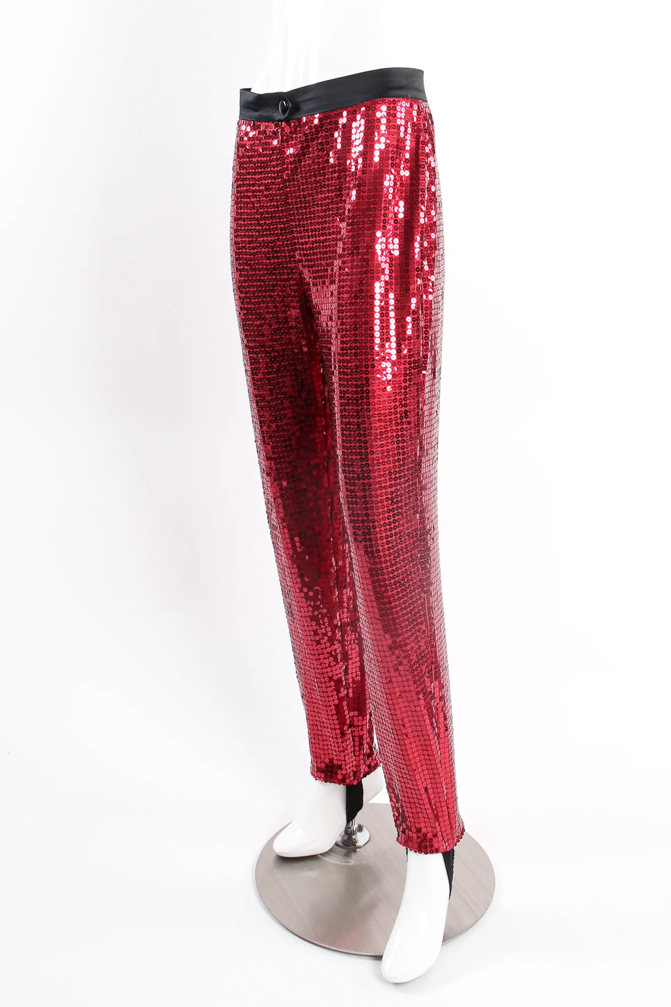 Cranberry Sequin Stirrup Pant - Image 2