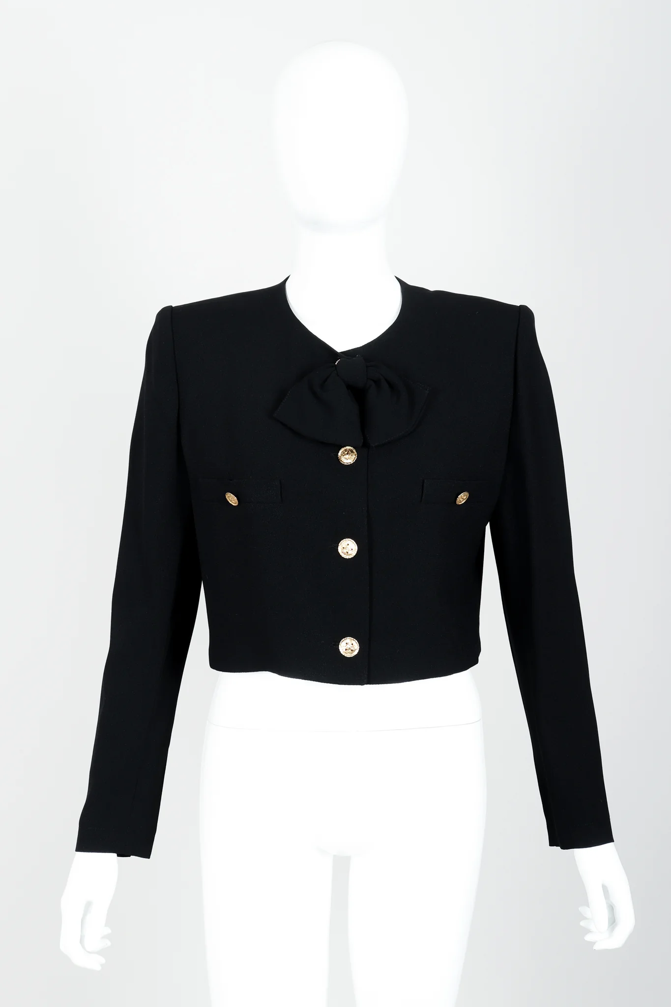 Crepe Boxy Button Jacket & Pant Suit - Image 8