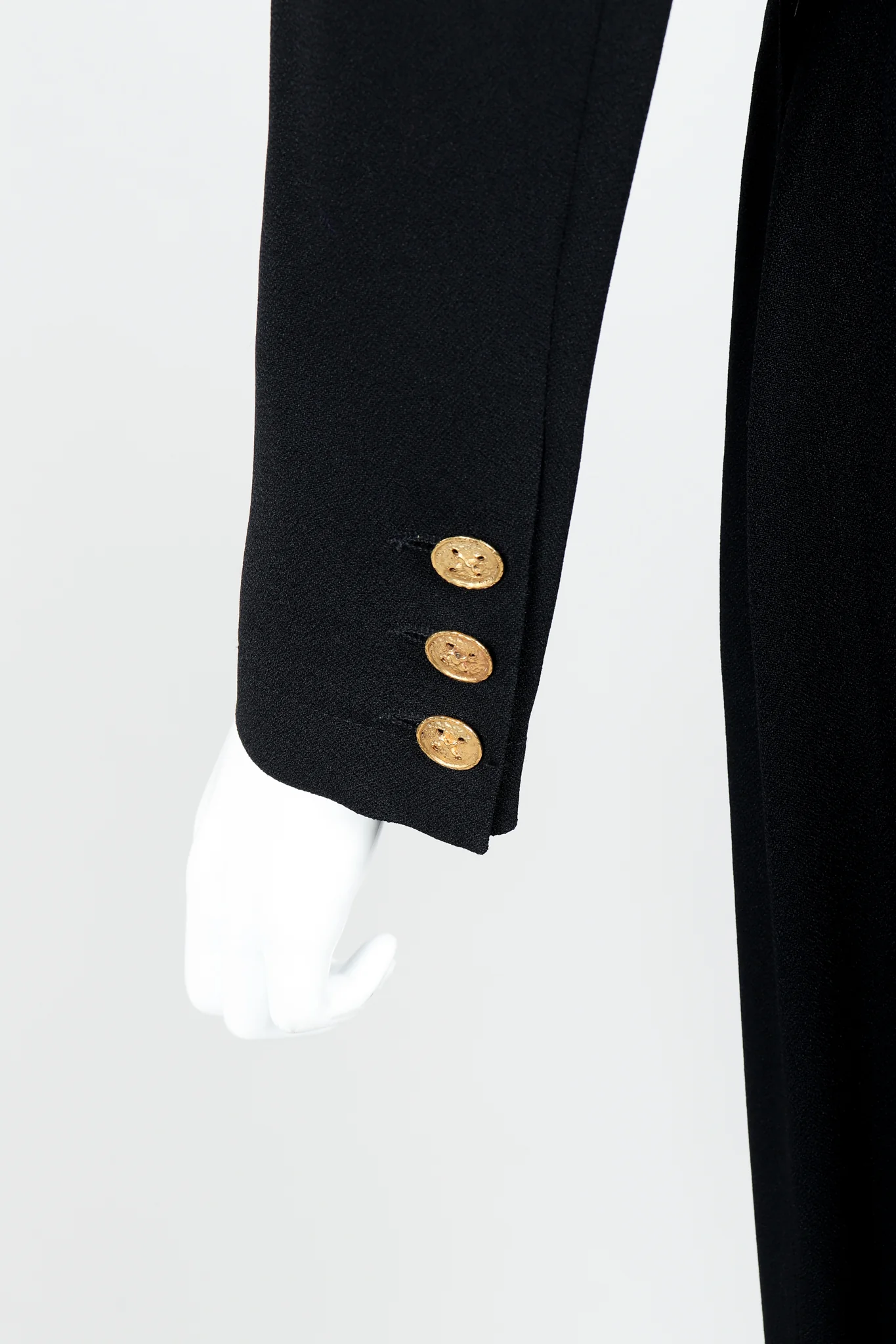 Crepe Boxy Button Jacket & Pant Suit - Image 9