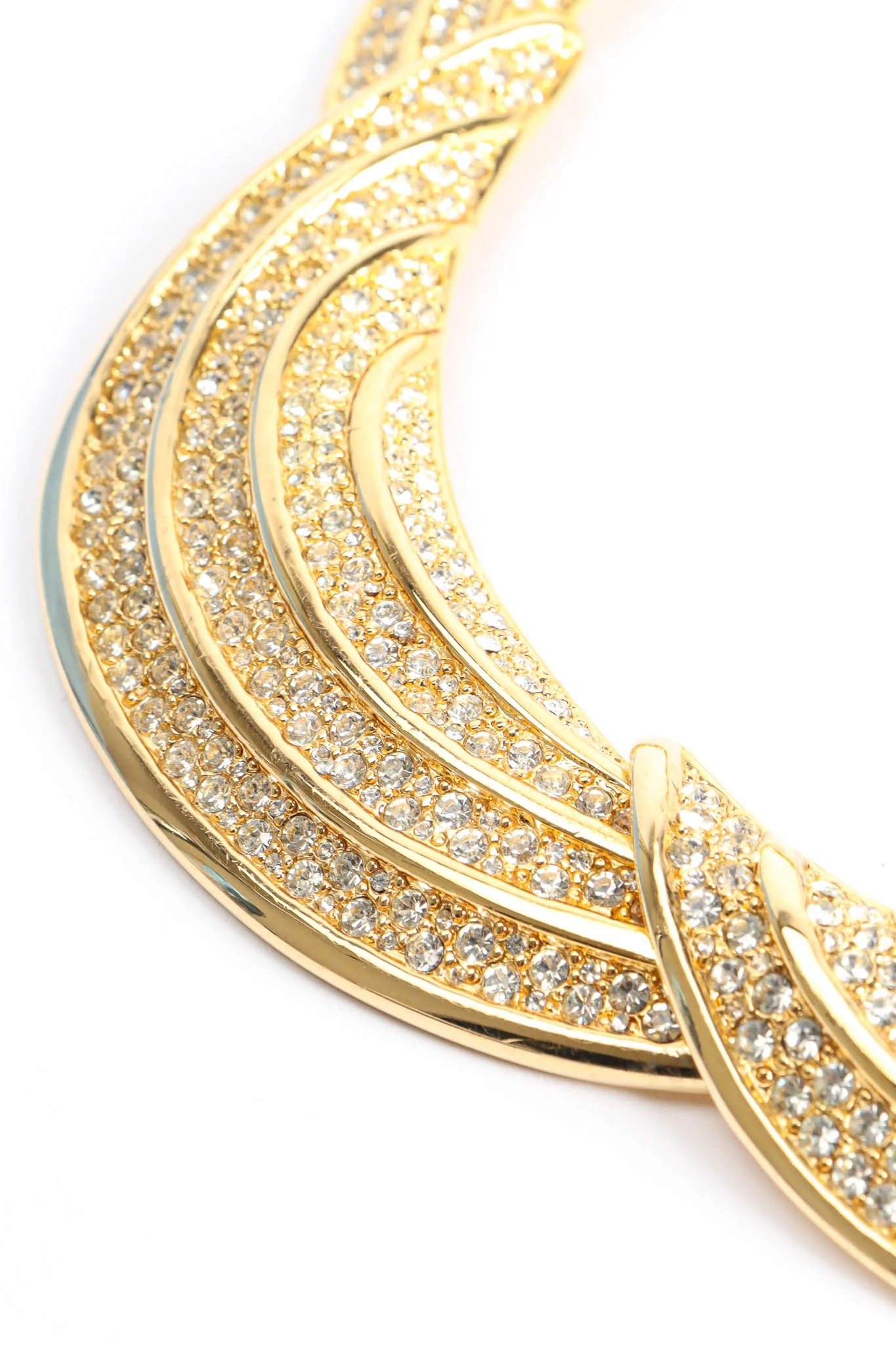 Crescent Arch Rhinestone Necklace - Image 5