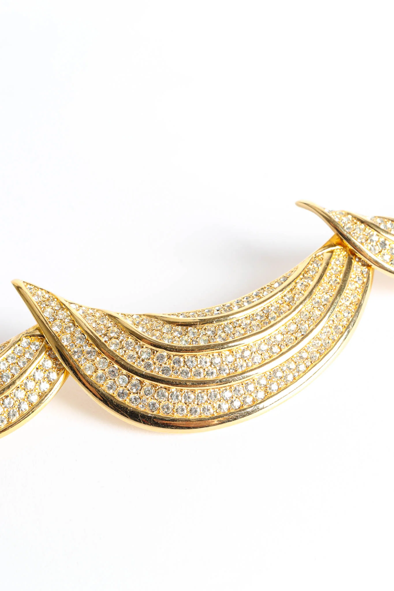Crescent Arch Rhinestone Necklace - Image 6