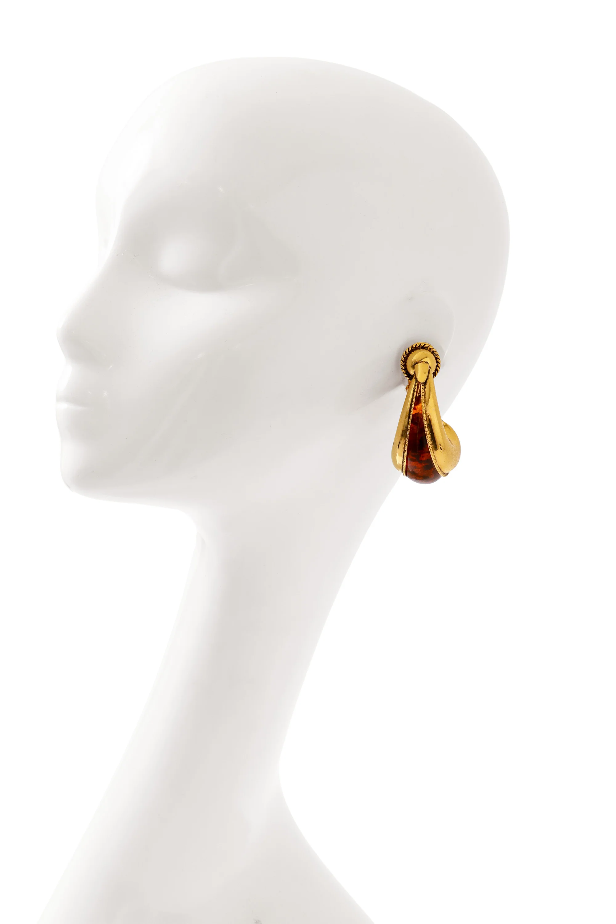 Crescent J Hoop Earrings - Image 2