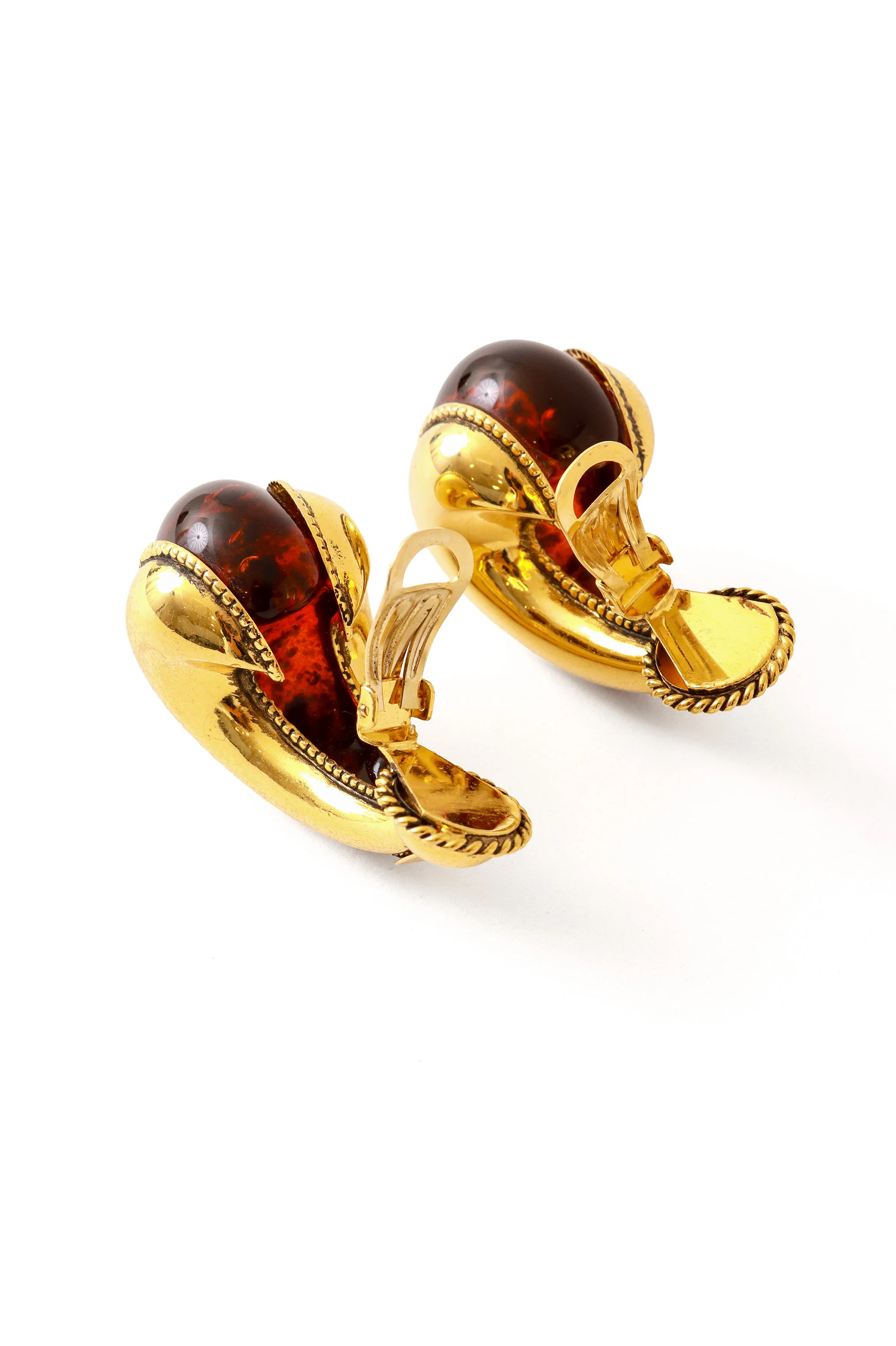 Crescent J Hoop Earrings - Image 4