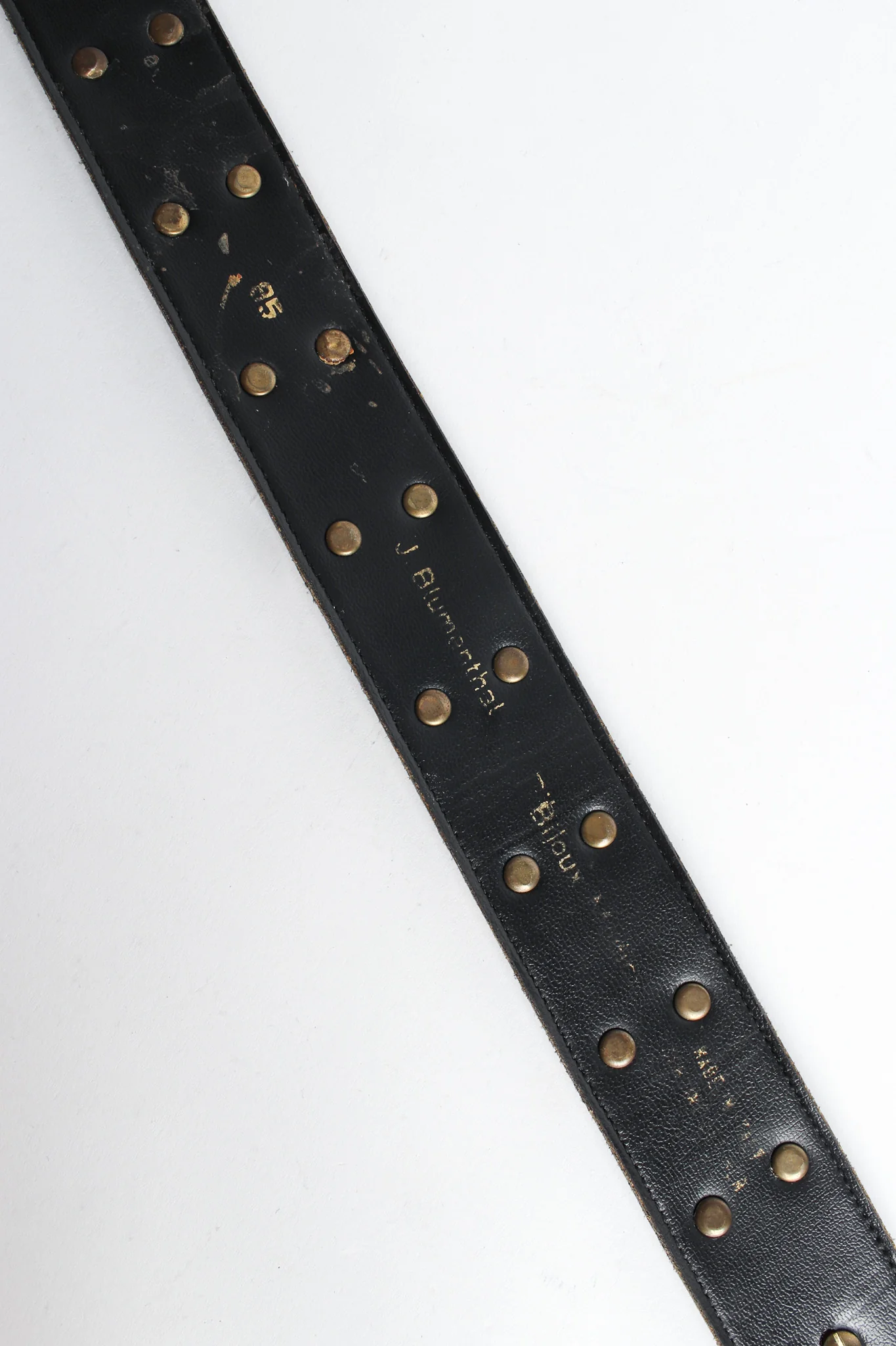 Crescent Stud Leather Belt - Image 6