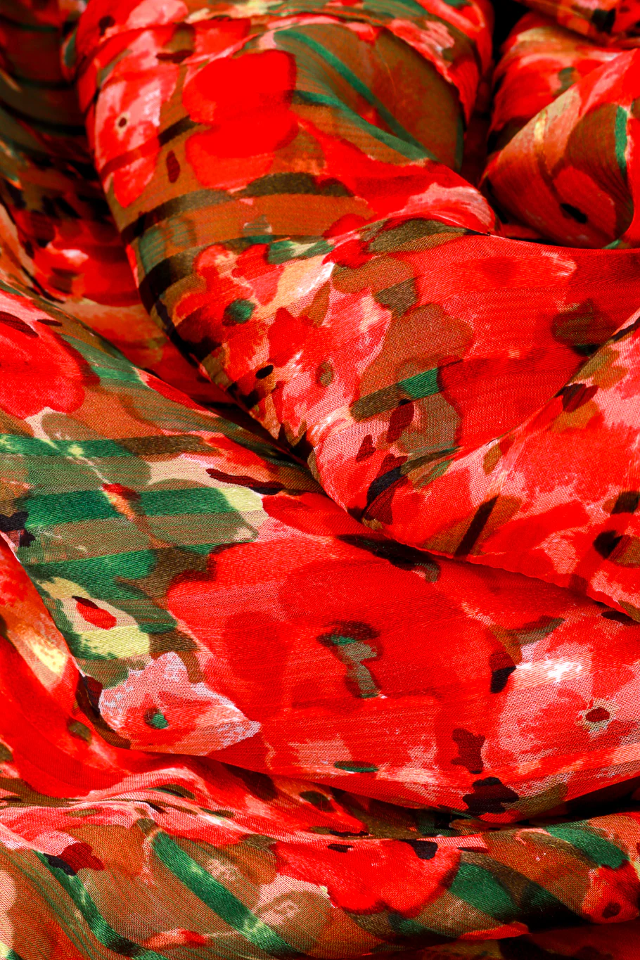 Crimson Garden Peasant Dress - Image 5