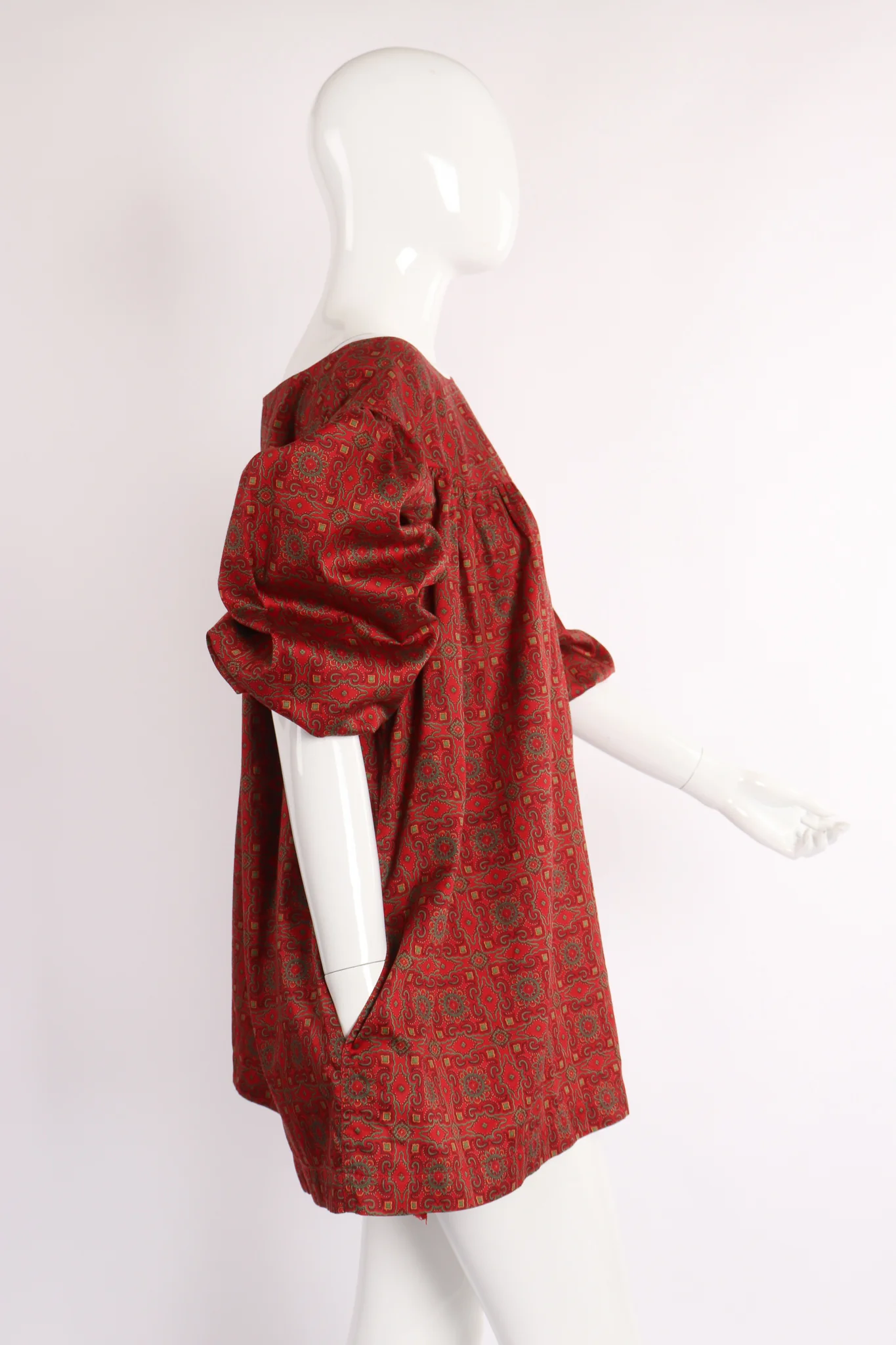 Crimson Tile Print Tunic - Image 3