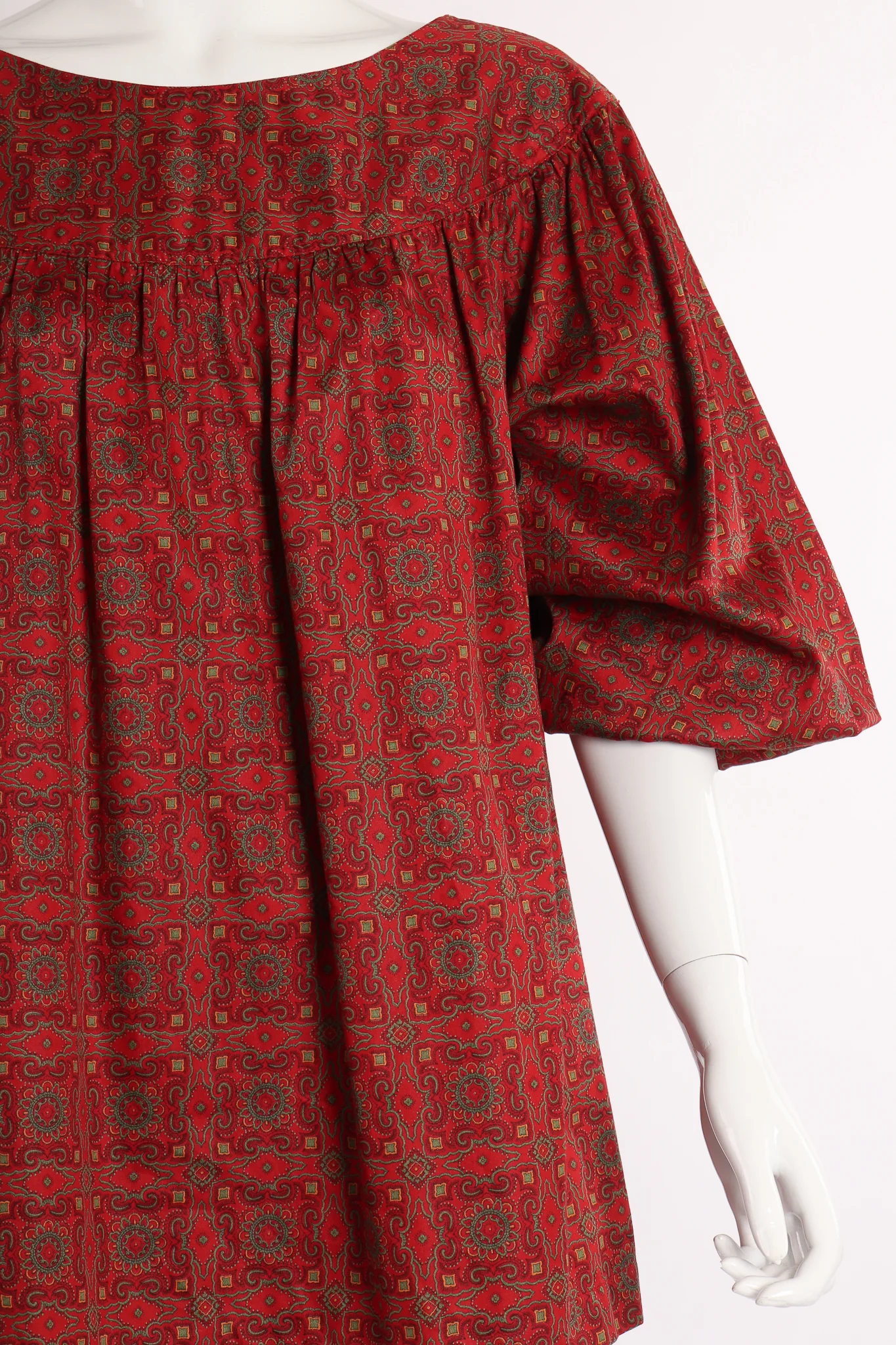 Crimson Tile Print Tunic - Image 4