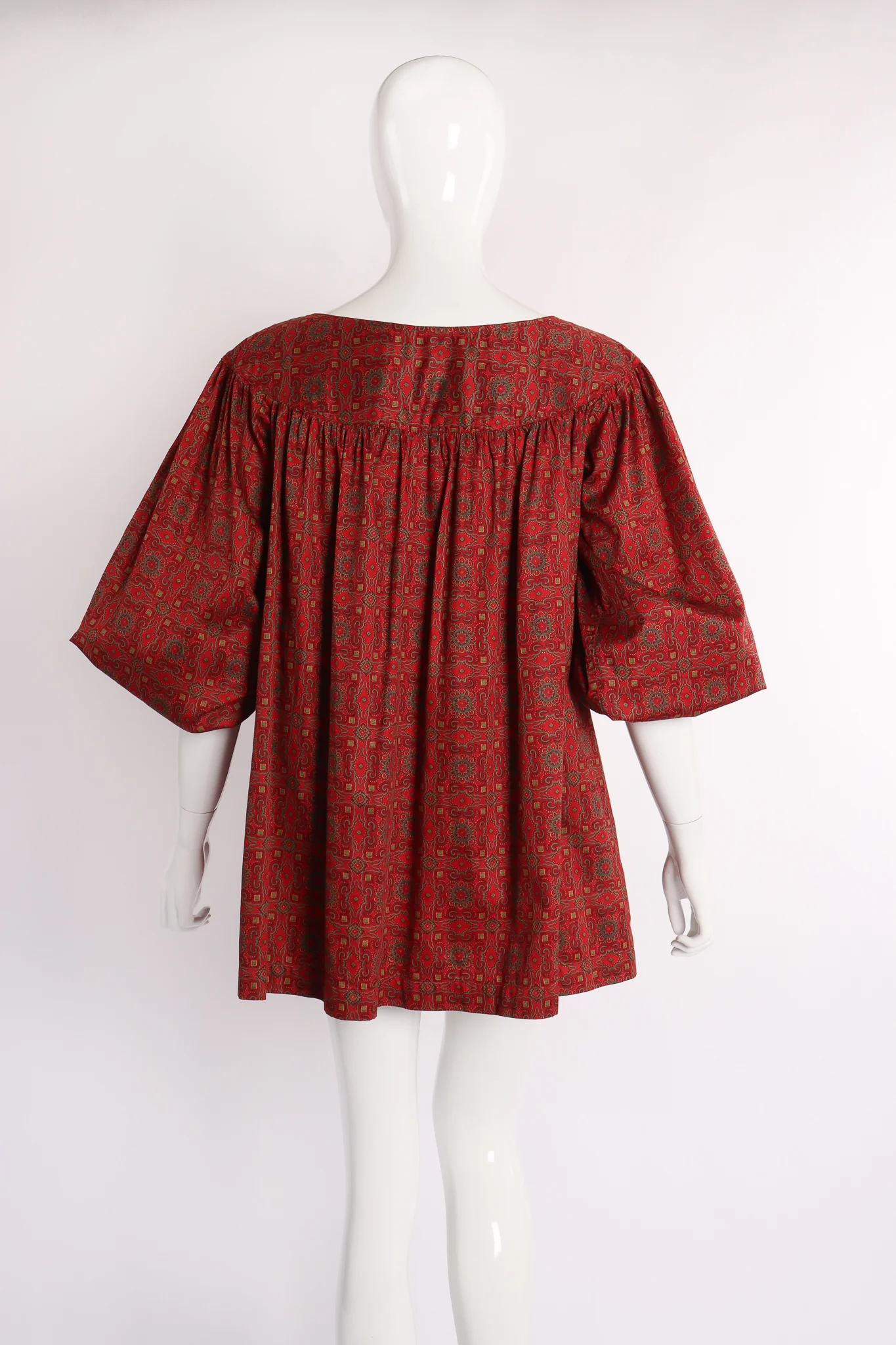 Crimson Tile Print Tunic - Image 5