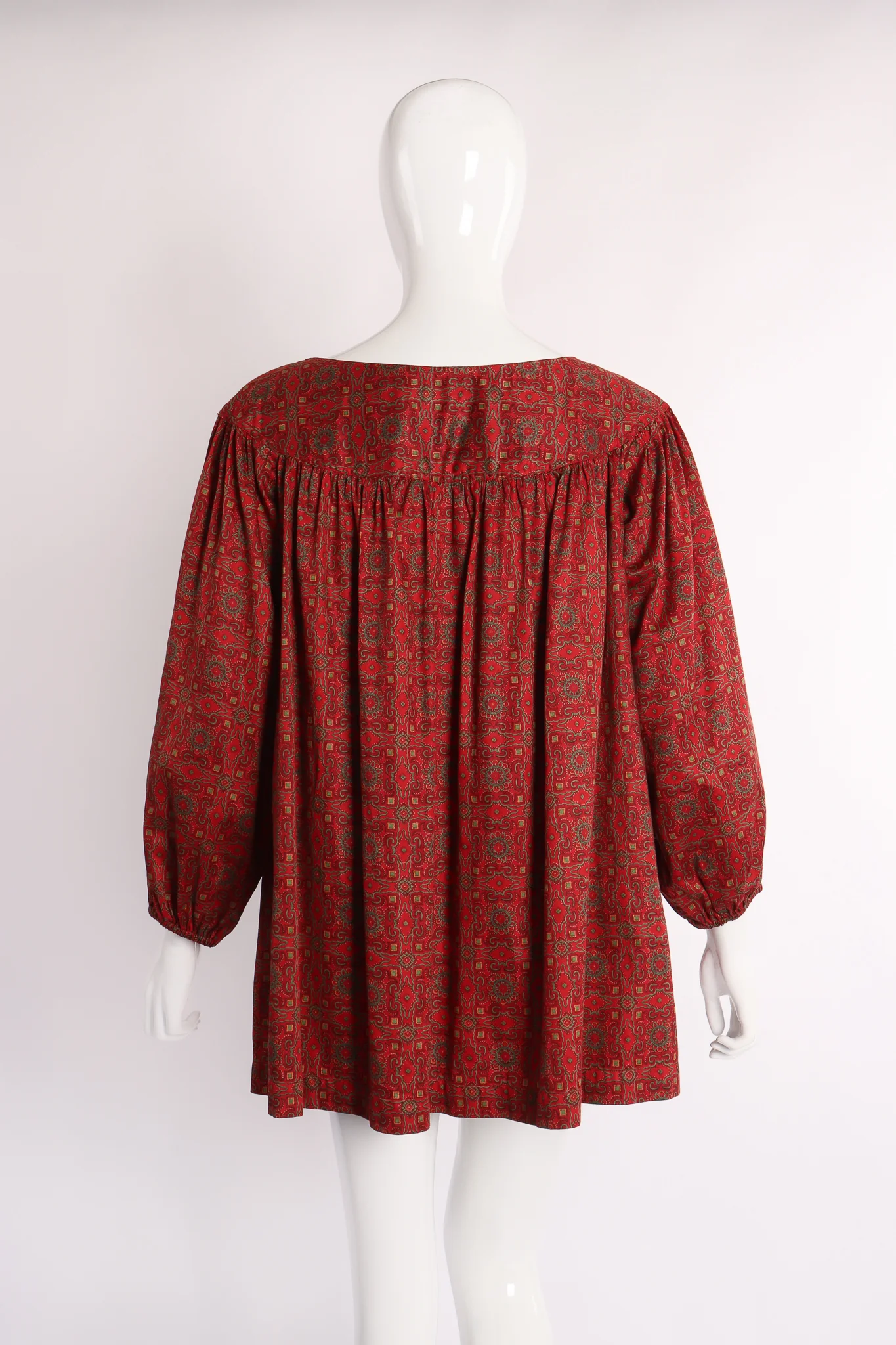 Crimson Tile Print Tunic - Image 6