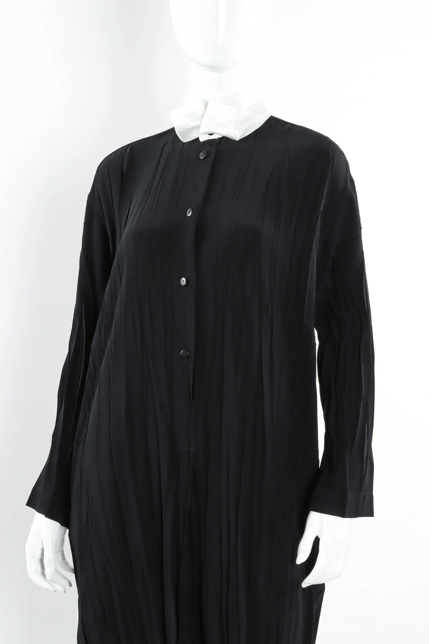Crinkle Pleat Tunic Suit Dress - Image 2