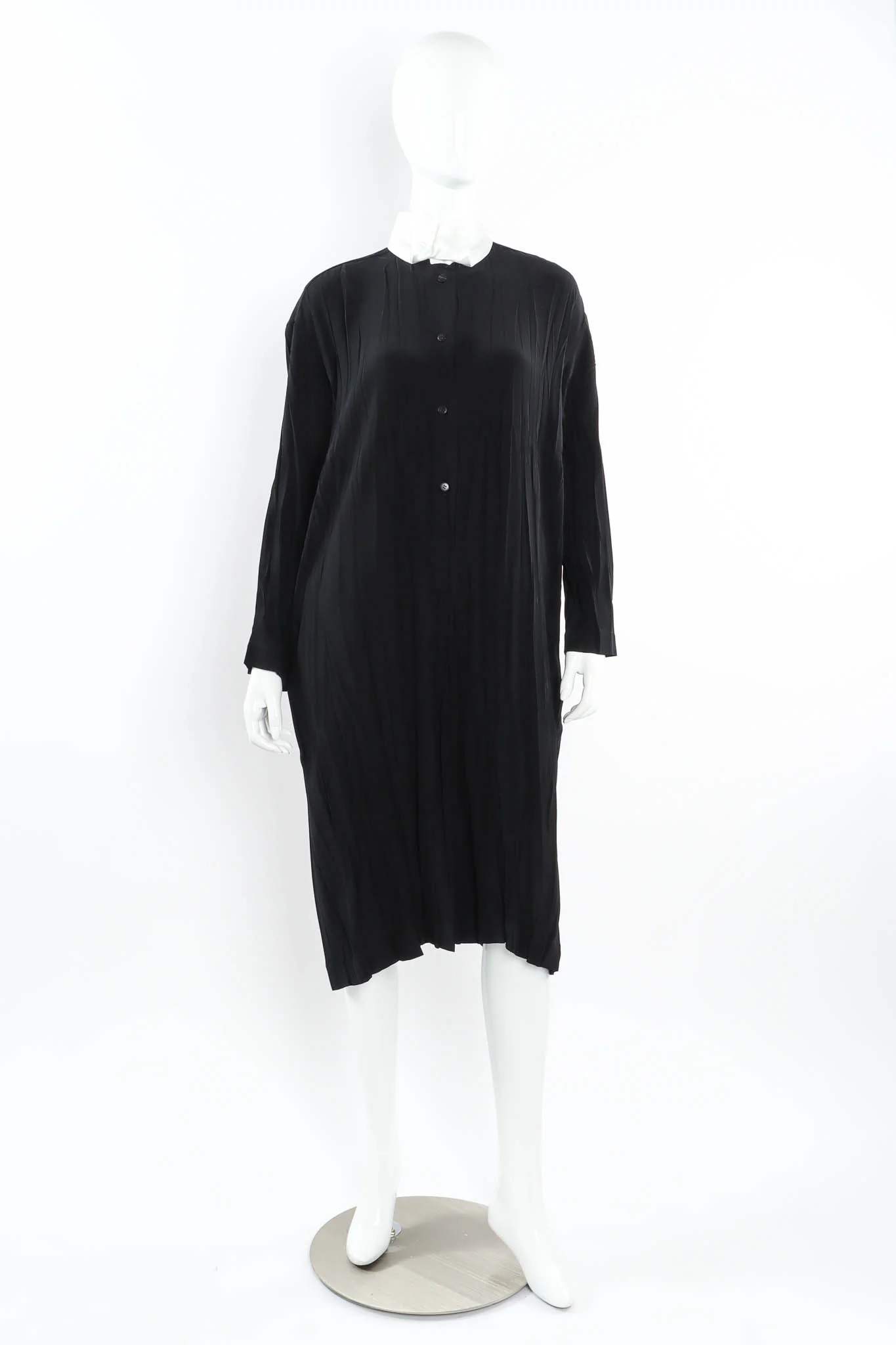 Crinkle Pleat Tunic Suit Dress - Image 4