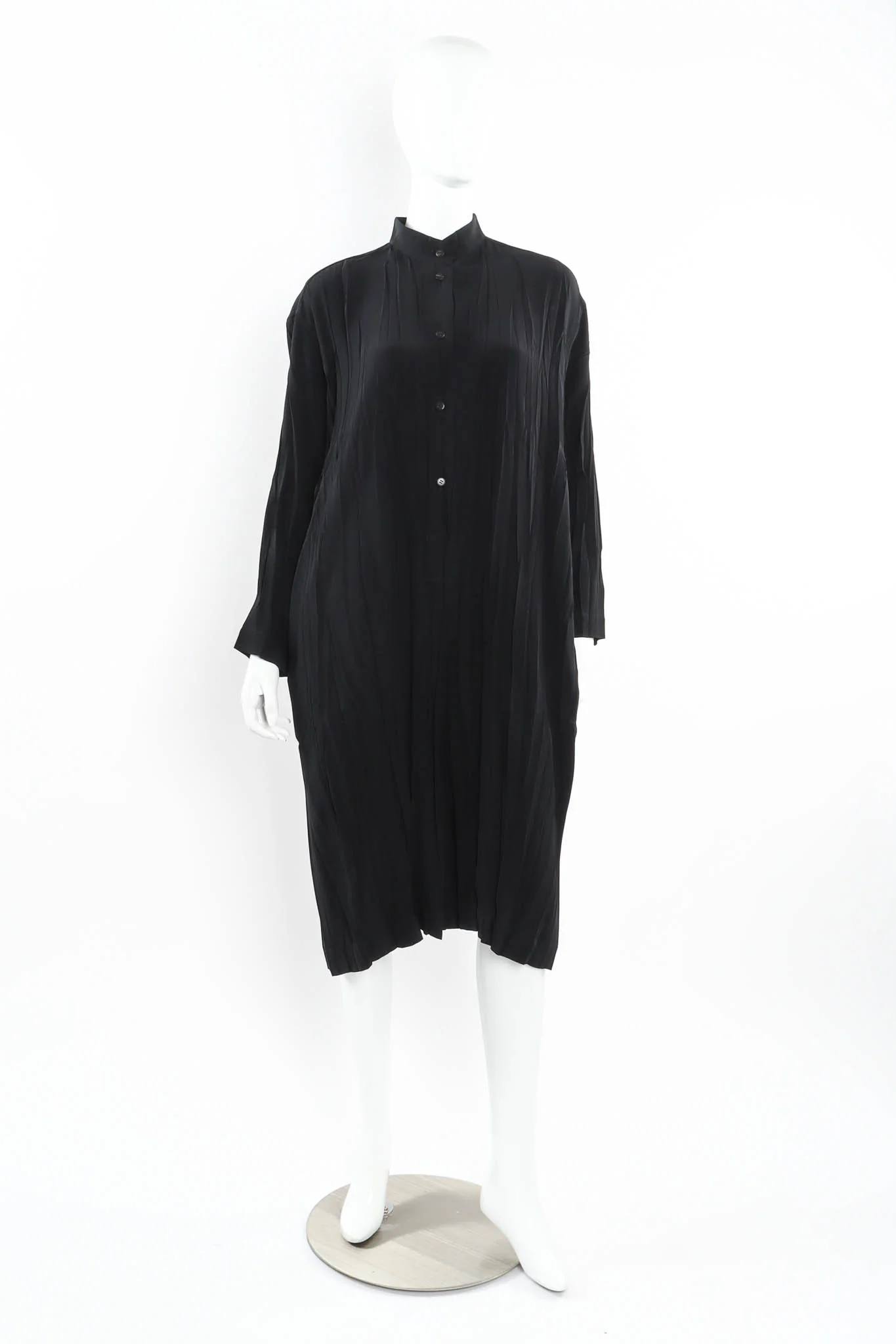Crinkle Pleat Tunic Suit Dress - Image 5