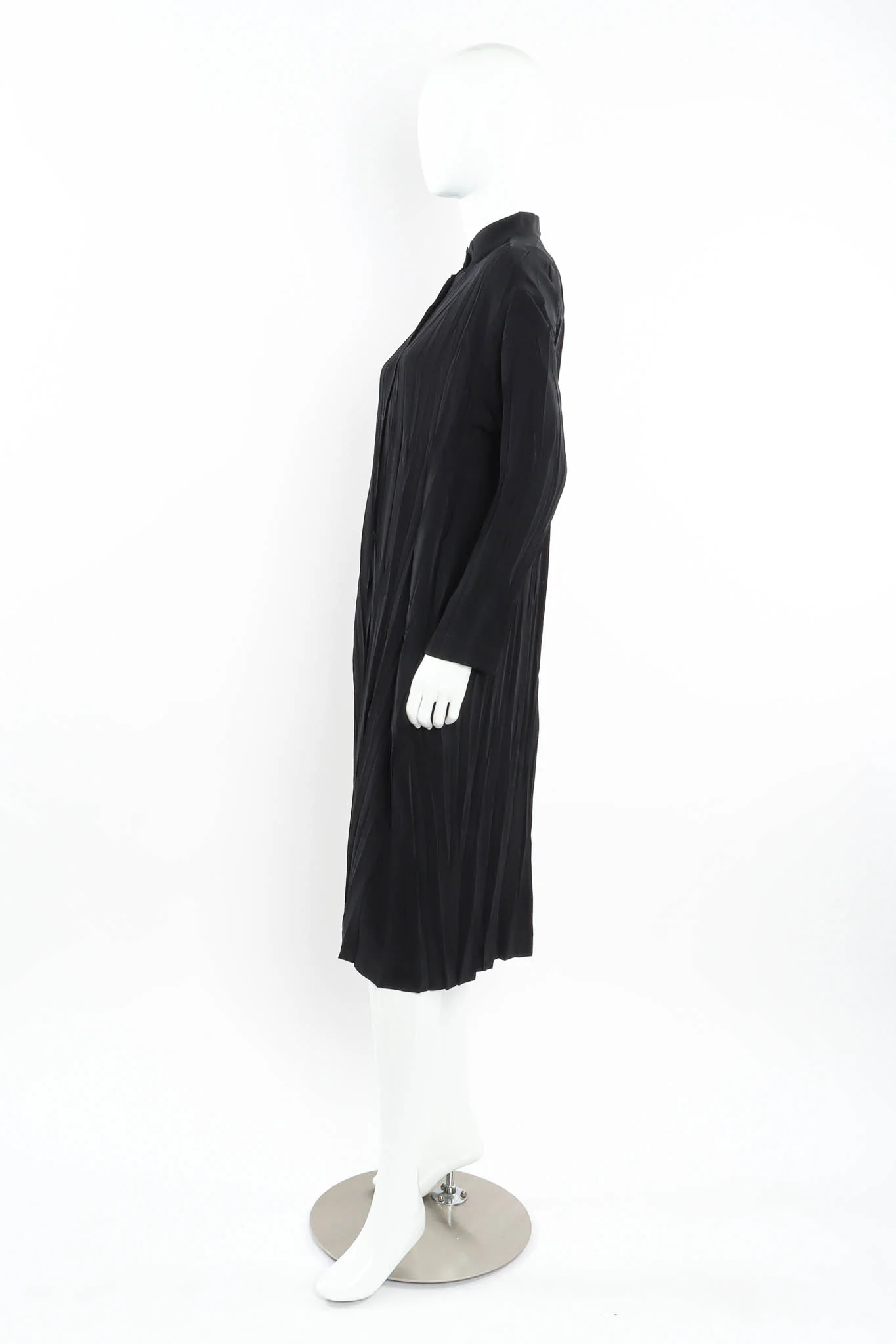 Crinkle Pleat Tunic Suit Dress - Image 6