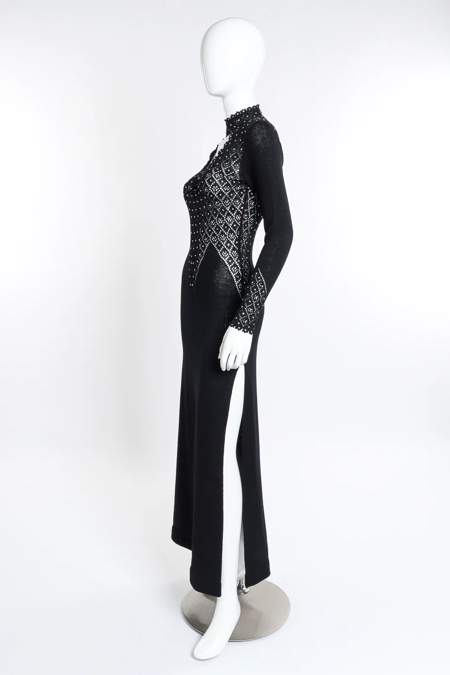 Crochet Crystal Knit Dress - Image 2