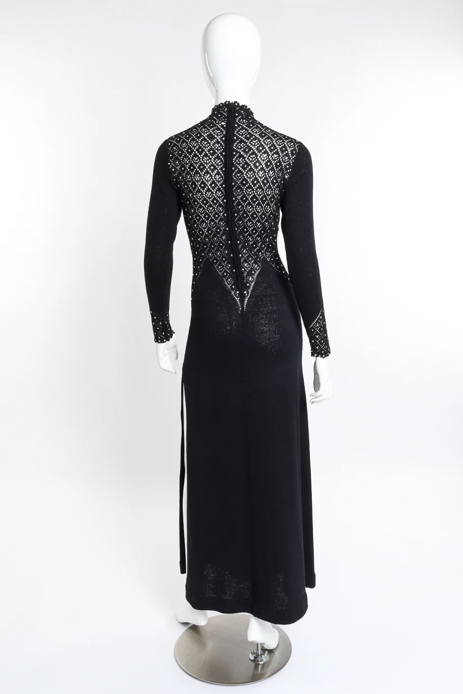 Crochet Crystal Knit Dress - Image 3