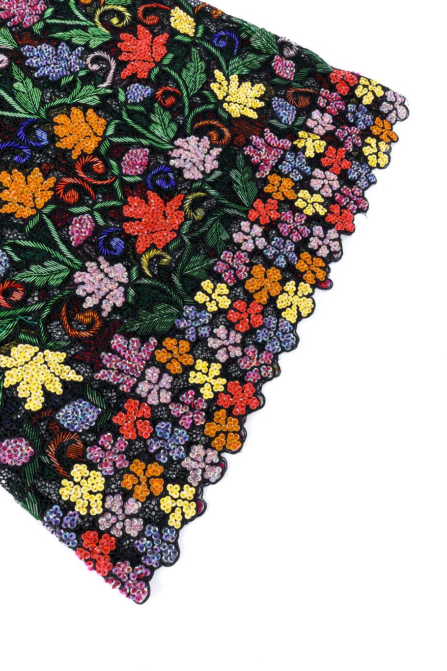 Crochet Lace Beaded Floral Dress - Image 6