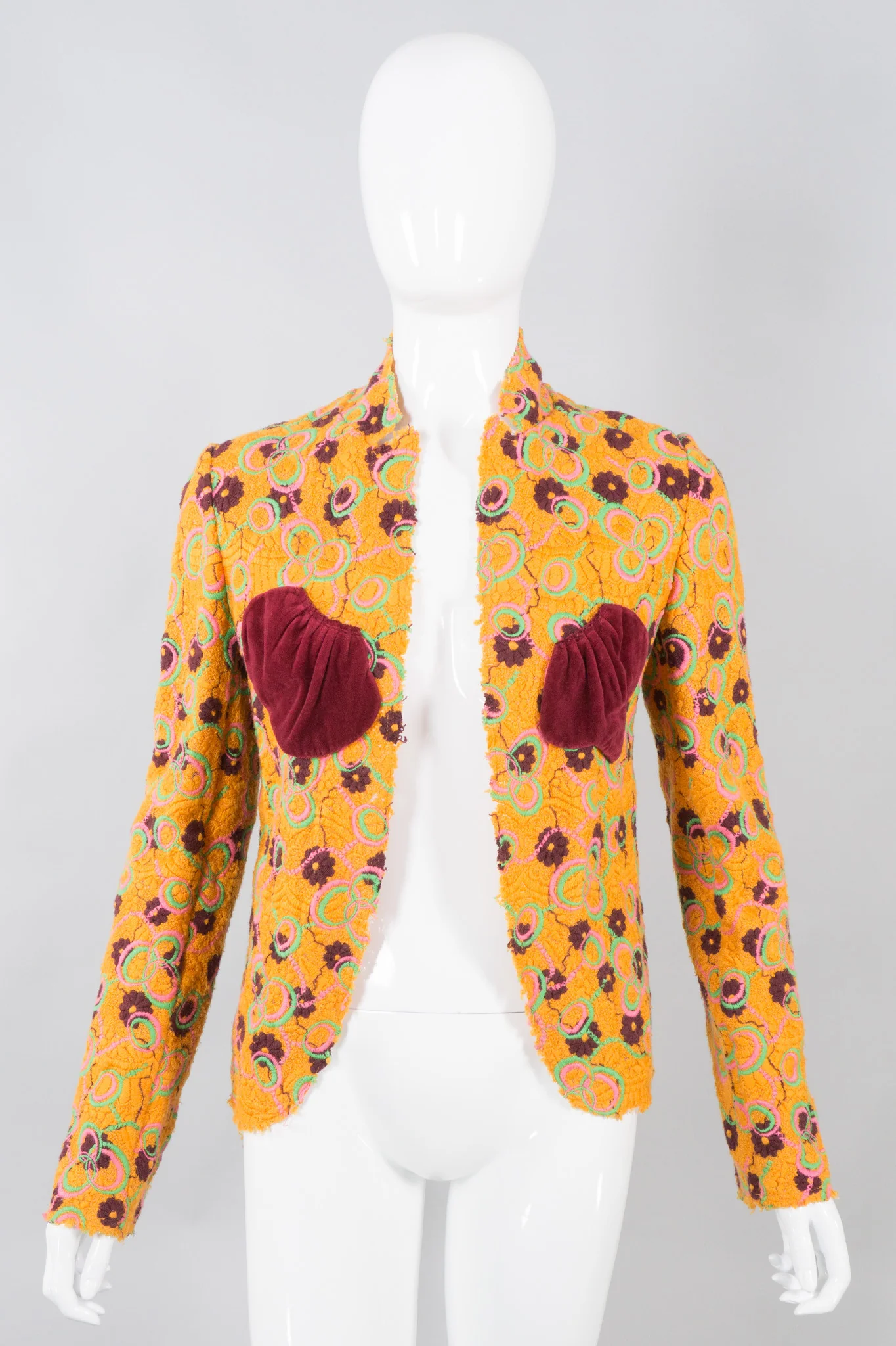 Crochet Patch Pocket Jacket