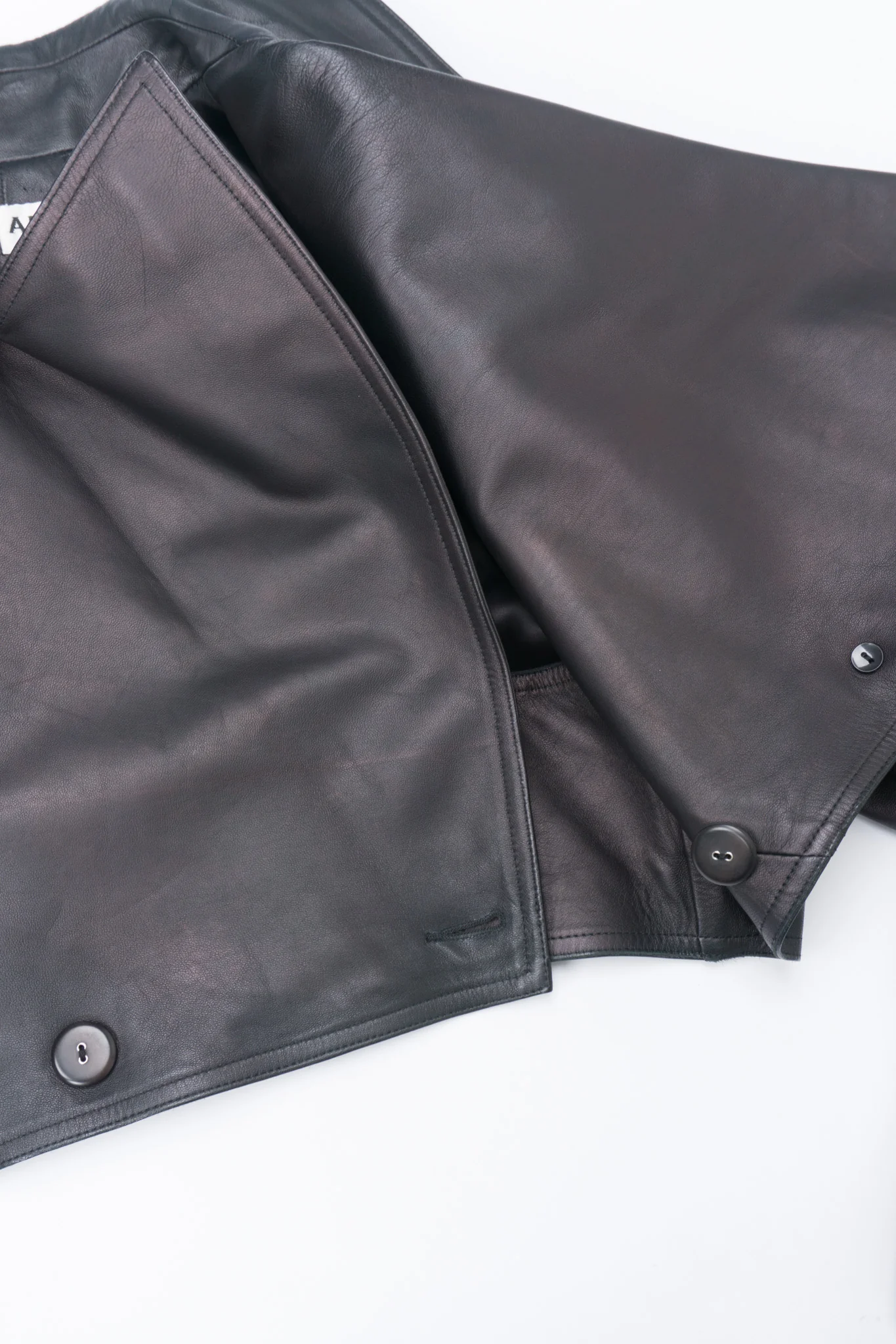 Cropped Biker Jacket - Image 11