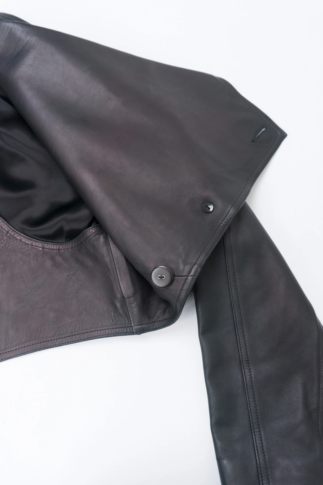 Cropped Biker Jacket - Image 12