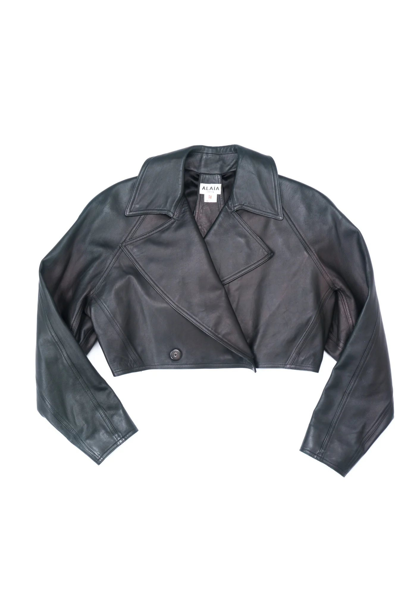 Cropped Biker Jacket - Image 14