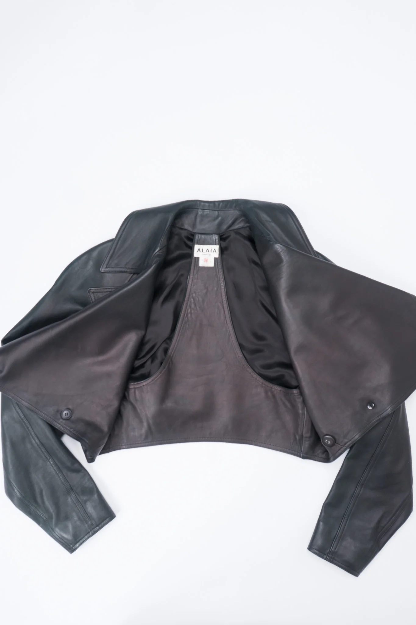 Cropped Biker Jacket - Image 15