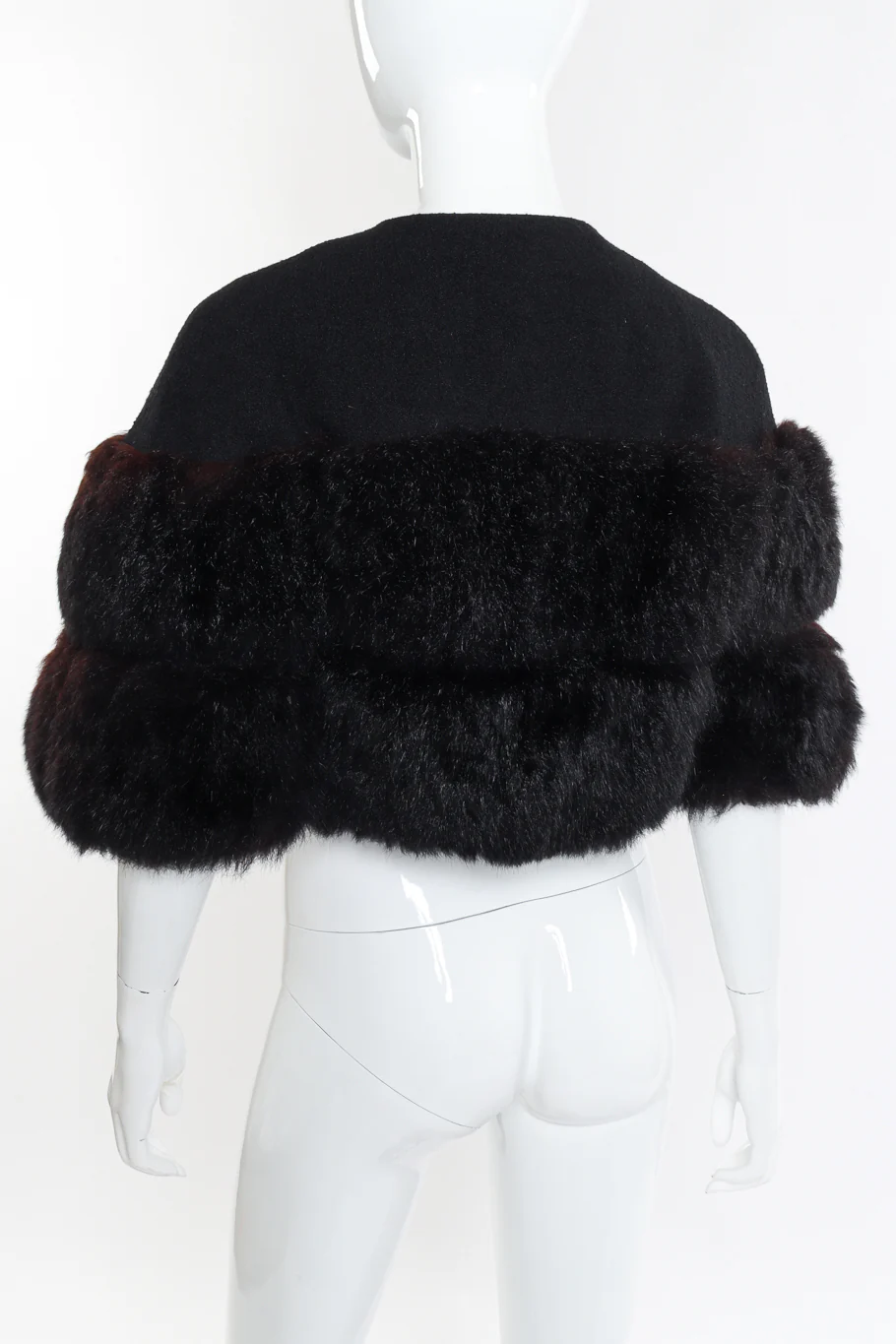 Cropped Fur Jacket - Image 5