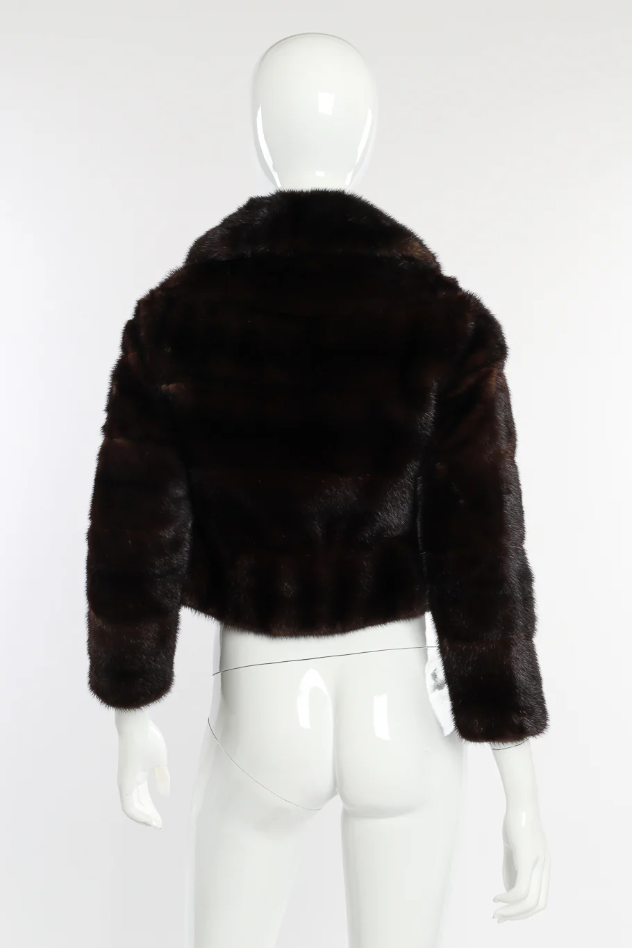 Cropped Fur Jacket - Image 3
