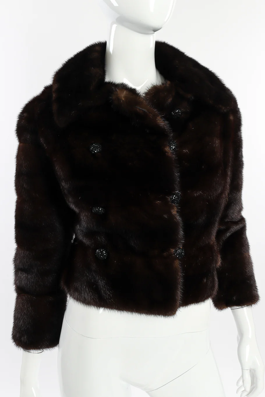Cropped Fur Jacket - Image 4