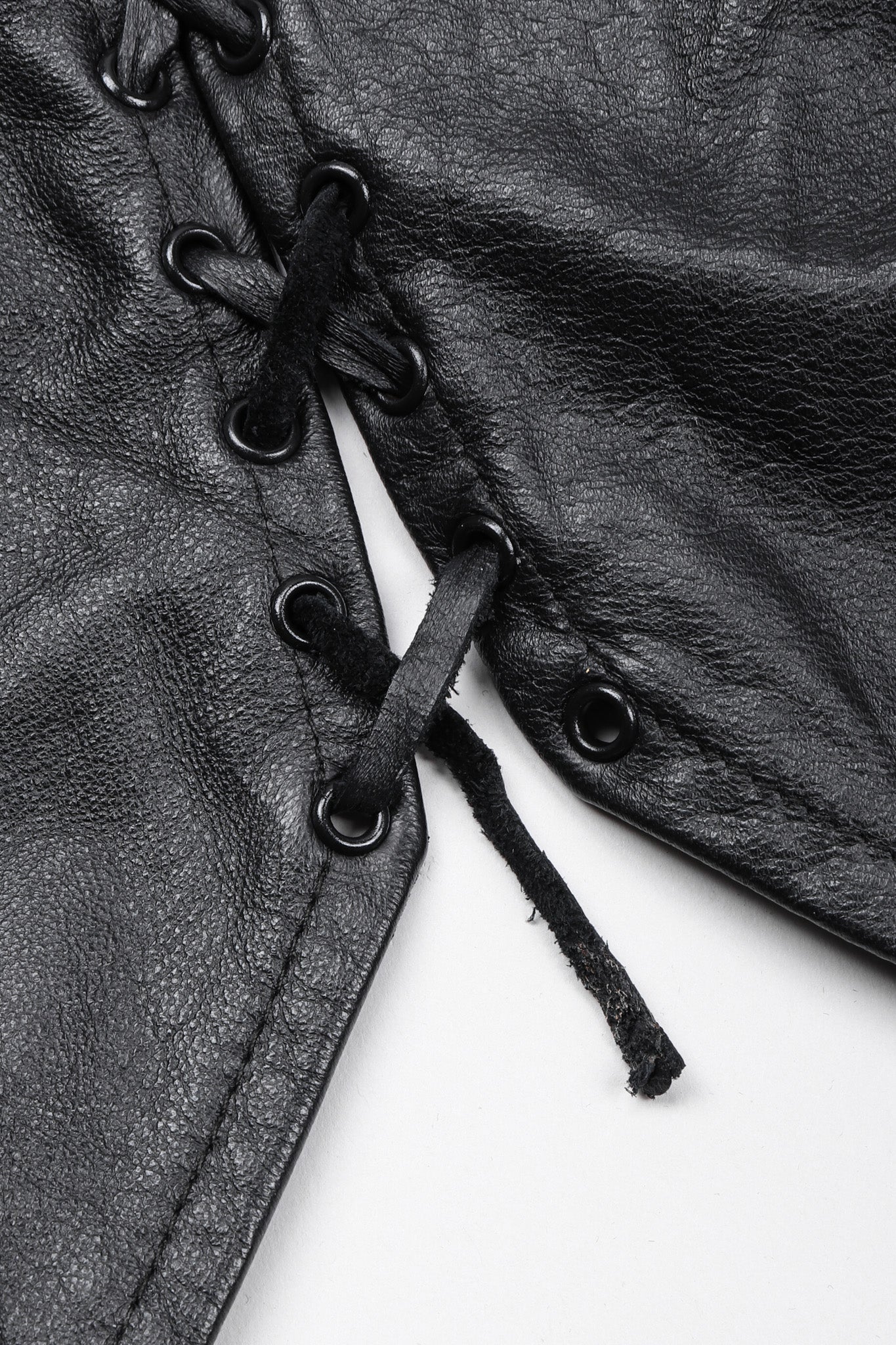 Cropped Leather Vest - Image 14