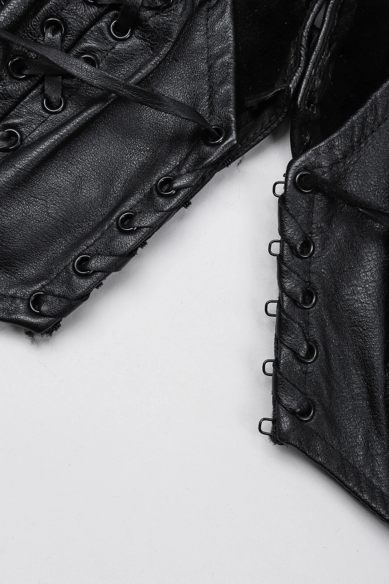 Cropped Leather Vest - Image 8