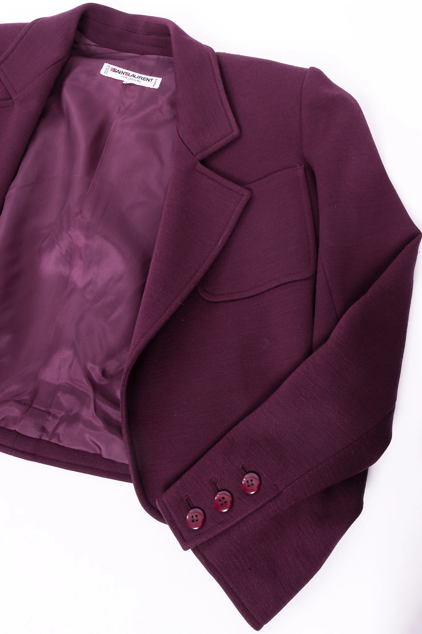 Cropped Double Knit Jacket - Image 6
