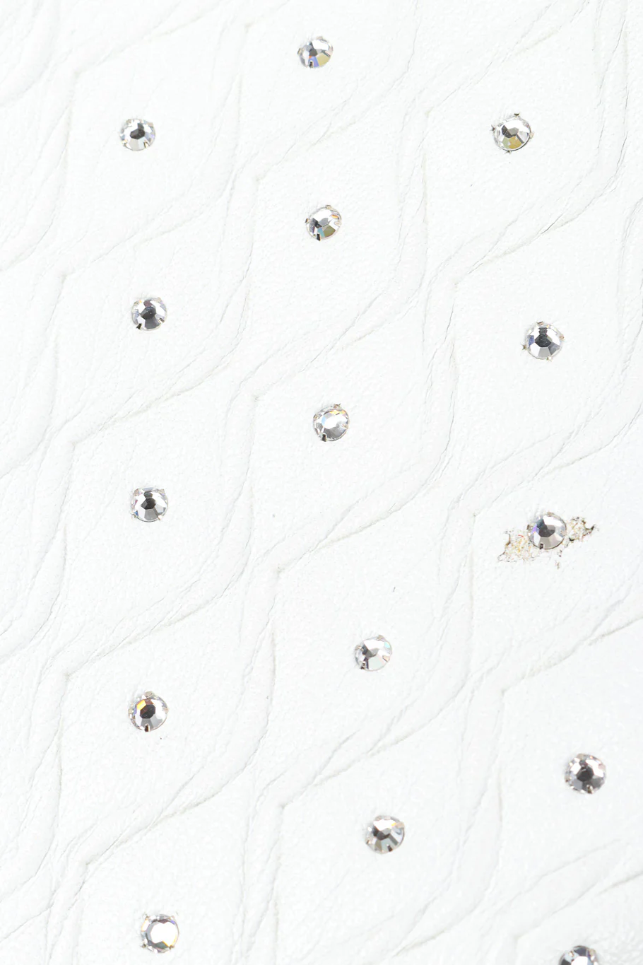 Cropped Rhinestone Leather Jacket - Image 6