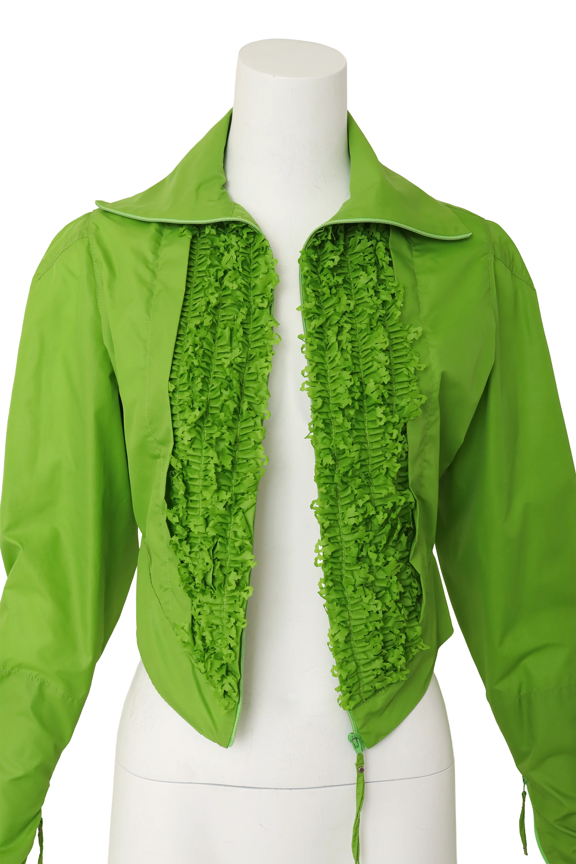 1995 F/W Cropped Ruffle Zip Jacket - Image 4