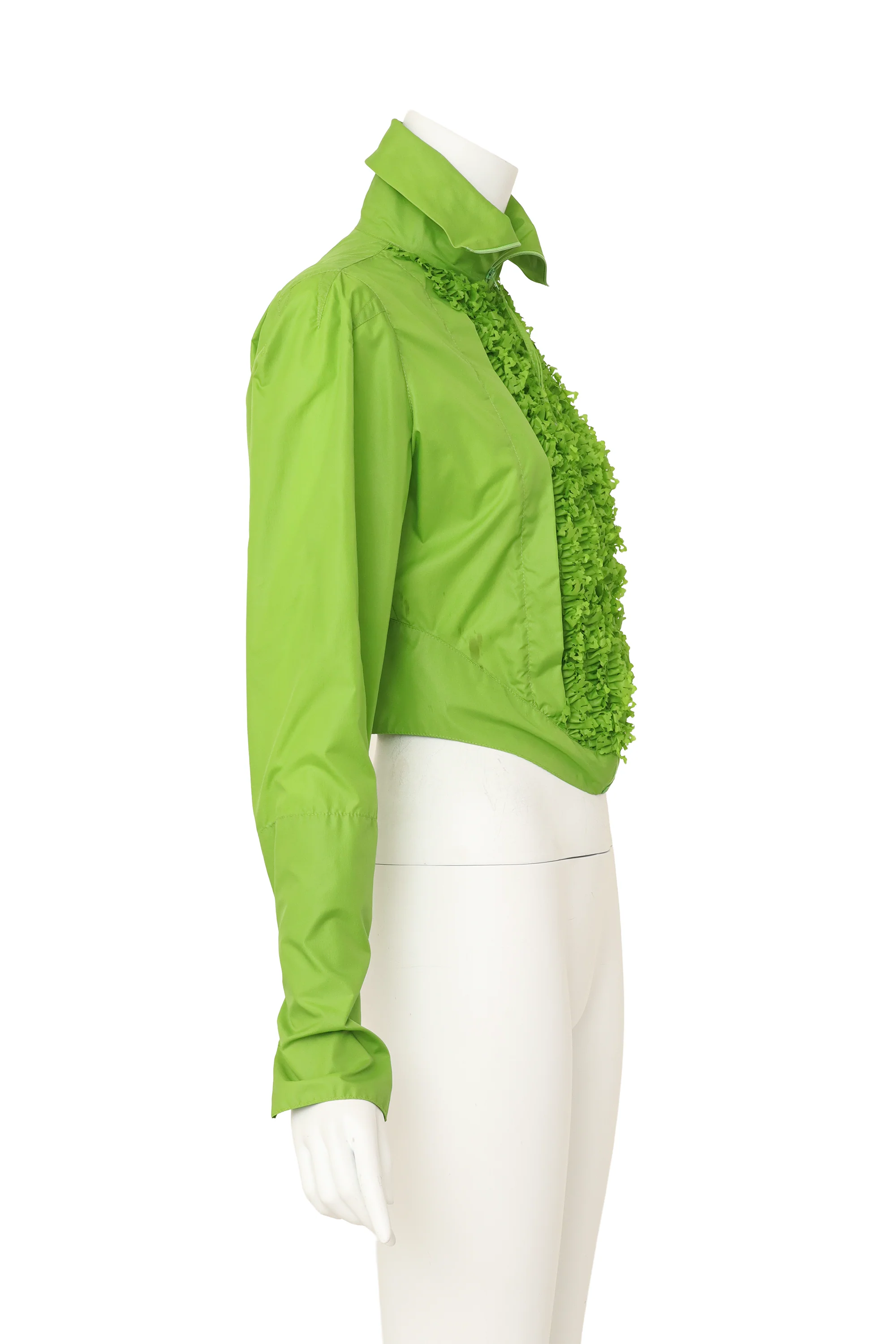 1995 F/W Cropped Ruffle Zip Jacket - Image 5