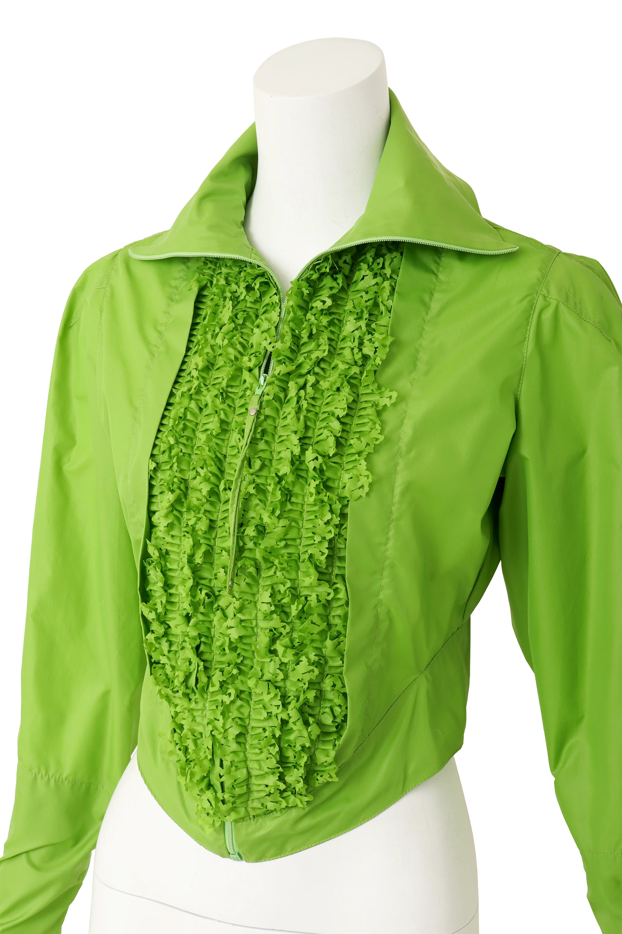 1995 F/W Cropped Ruffle Zip Jacket - Image 7