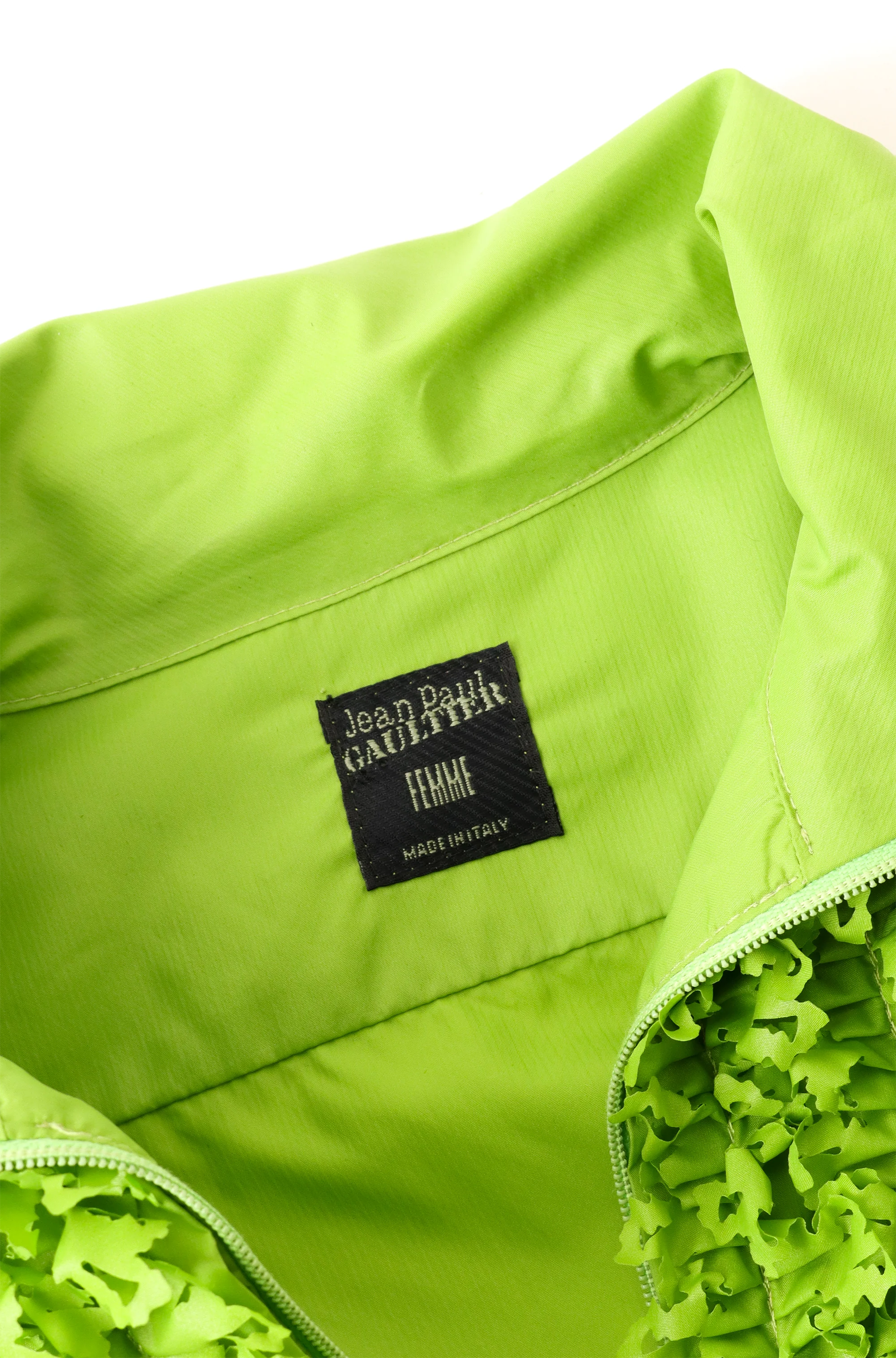 1995 F/W Cropped Ruffle Zip Jacket - Image 8