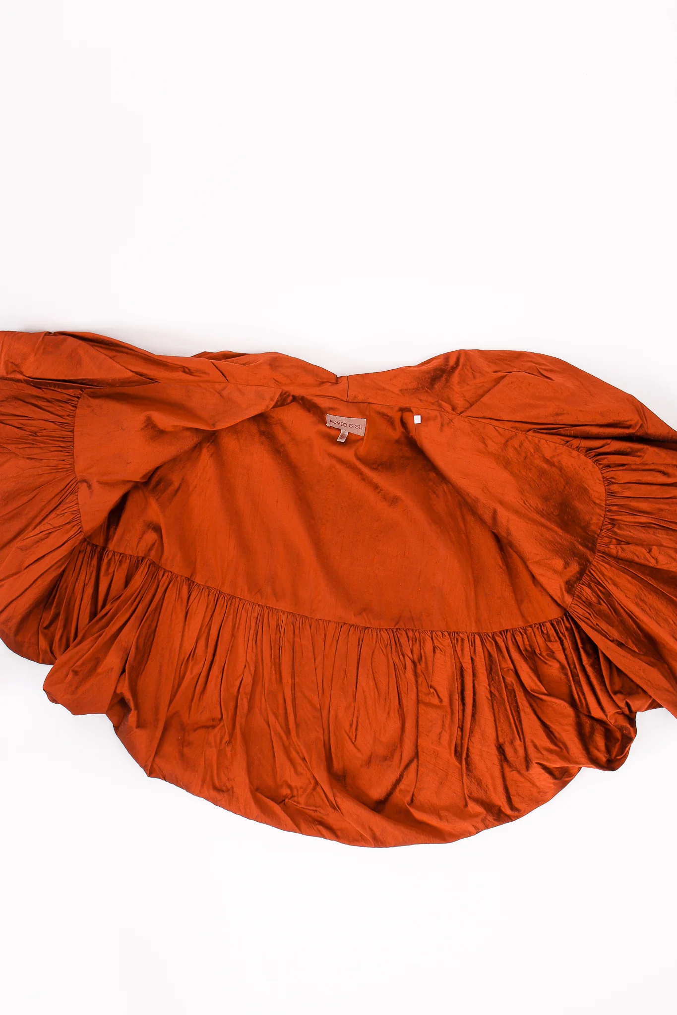 Cropped Silk Bubble Jacket - Image 12