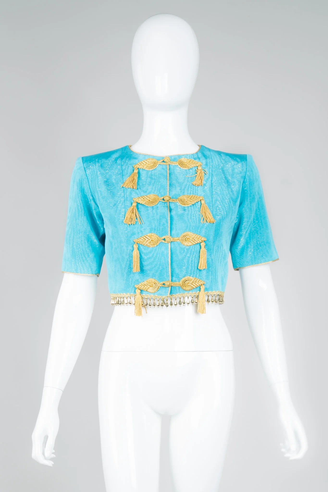 1993 S/S Cropped Tassel Jeannie Jacket - Image 3