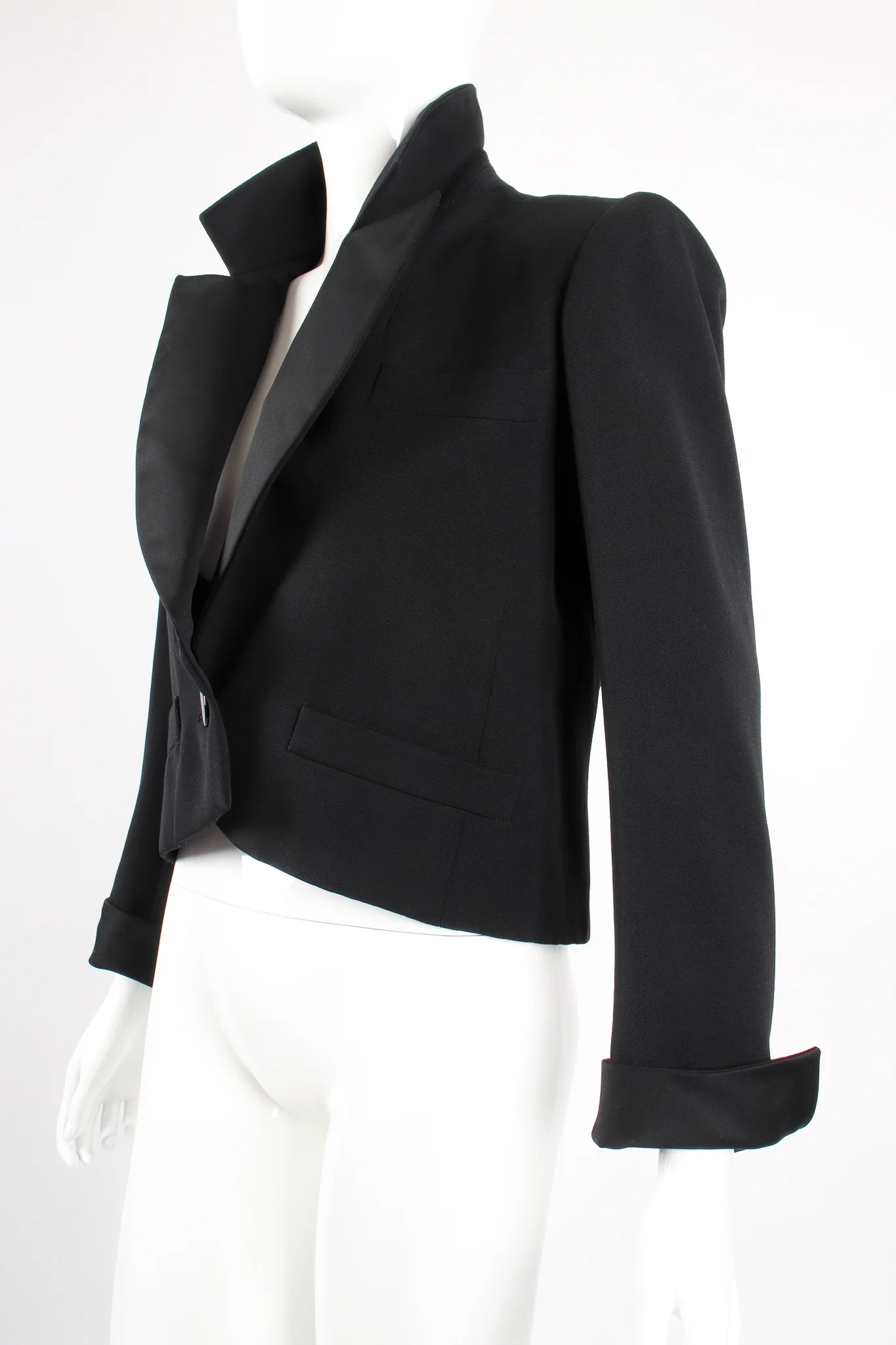 Cropped Tuxedo Jacket
